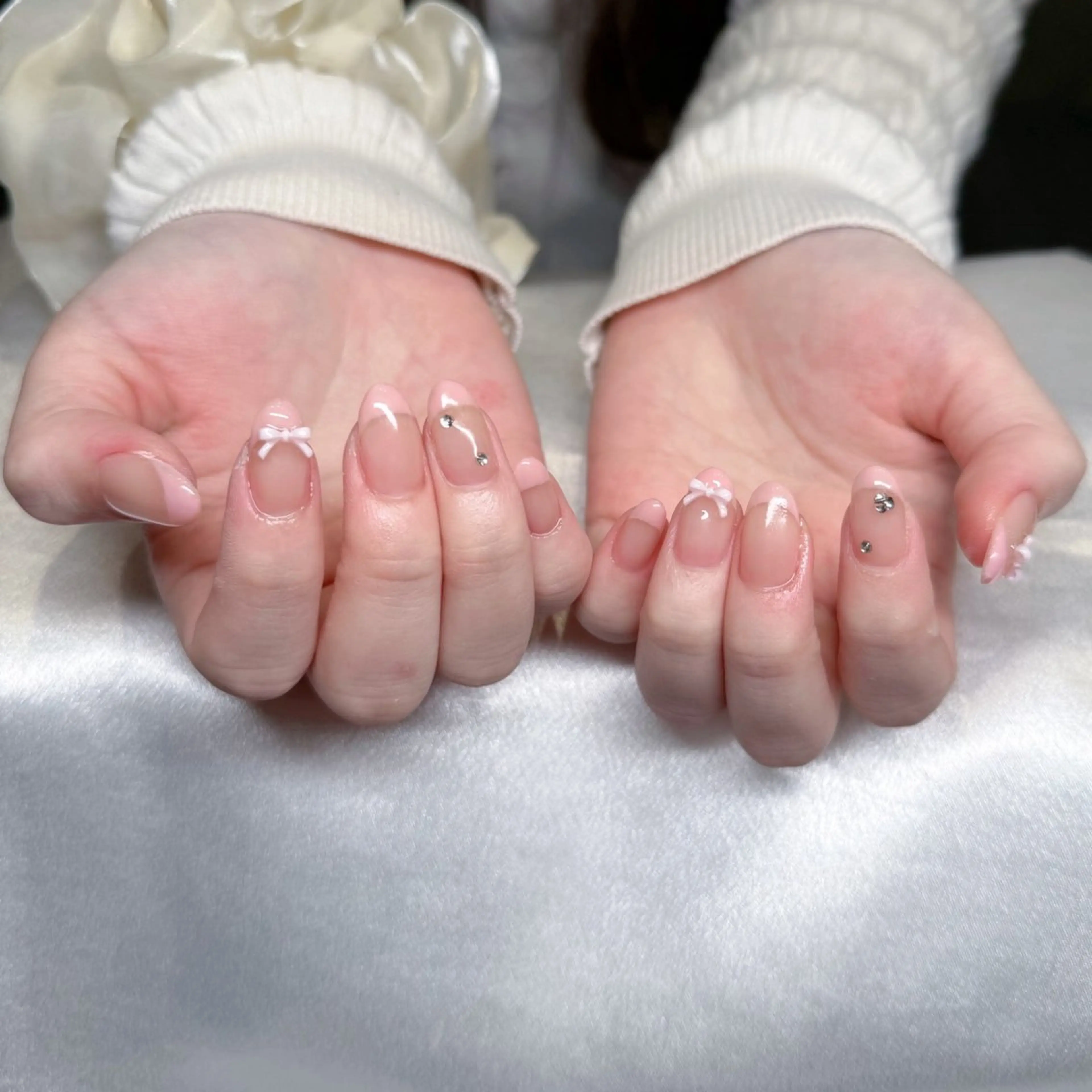 ネイル ハンドネイル mau🩵nail 堺筋本町｜心斎橋のネイルデザイン