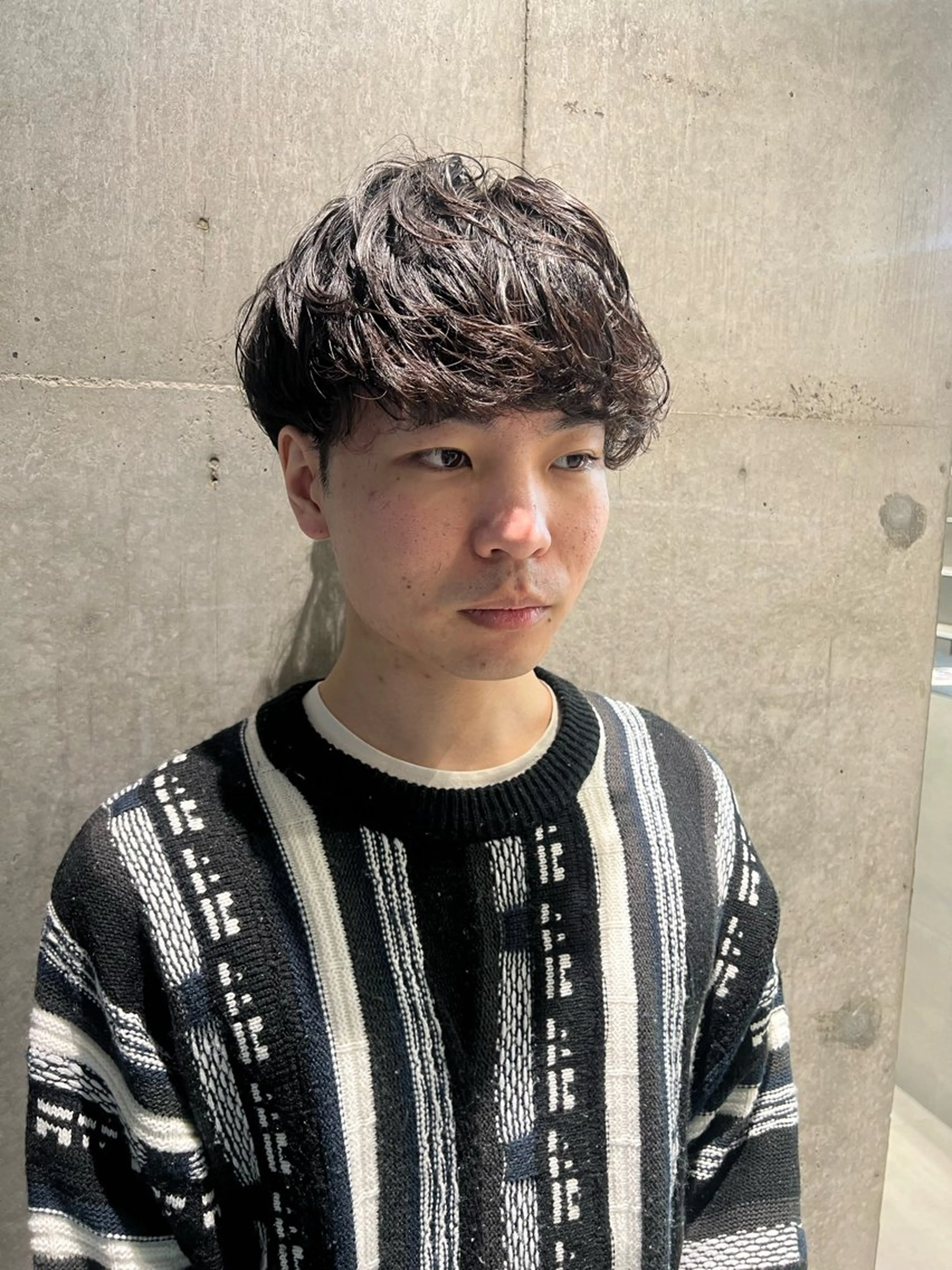 パーマ メンズ メンズパーマ 吉沢遣人/レイヤー 艶カラー/抜け感のヘアスタイル