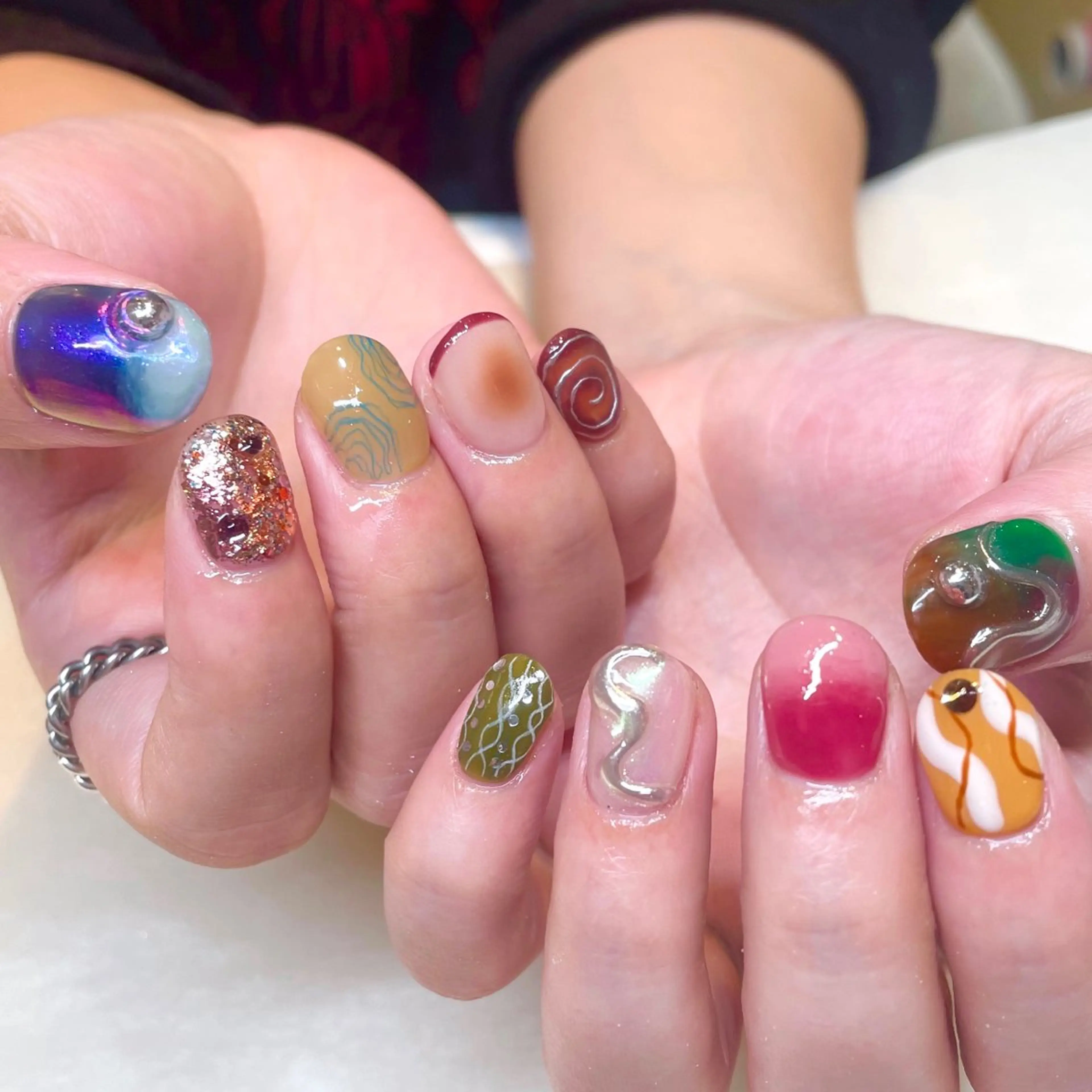 ネイル ハンドネイル 新井 ひなののネイルデザイン