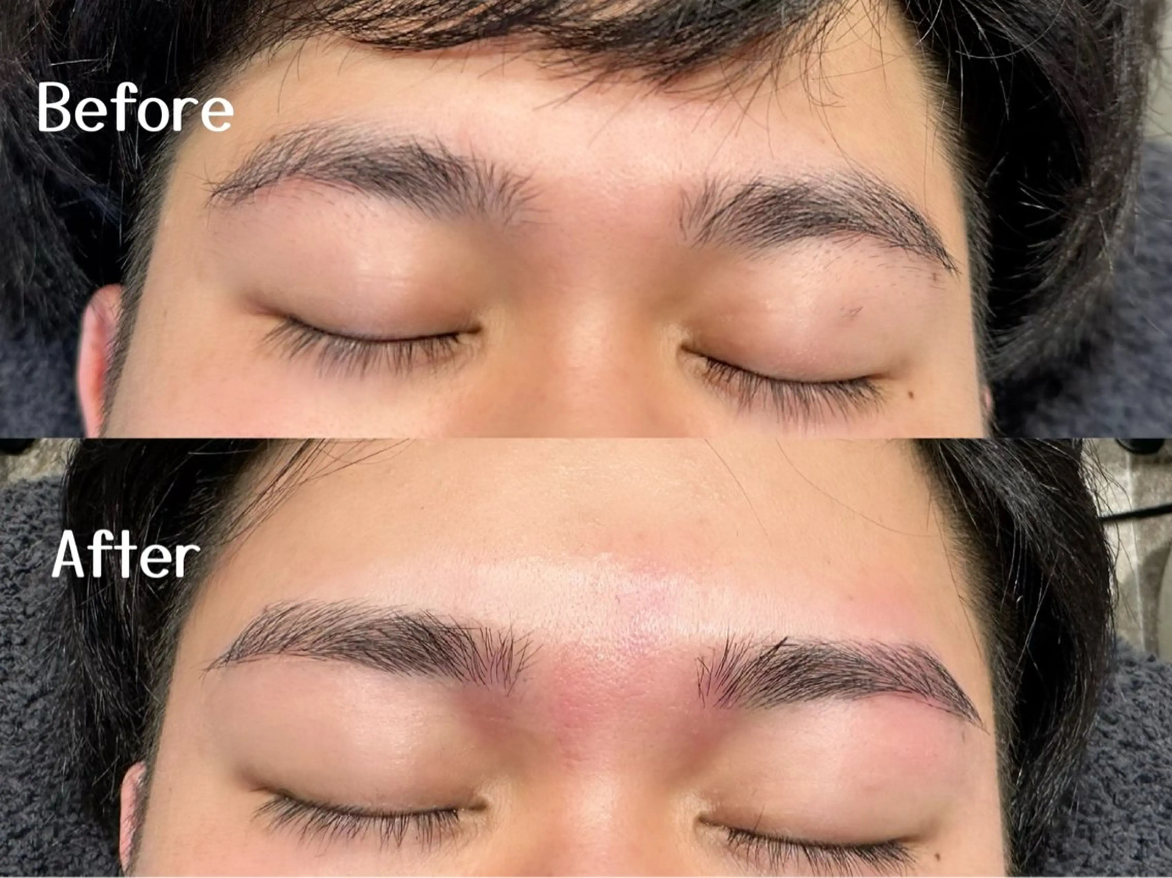 メンズ アイブロウ センターパート メンズアイブロウ メンズカット×眉毛 デザイナー⚘Nanaの眉毛・アイブロウイメージ