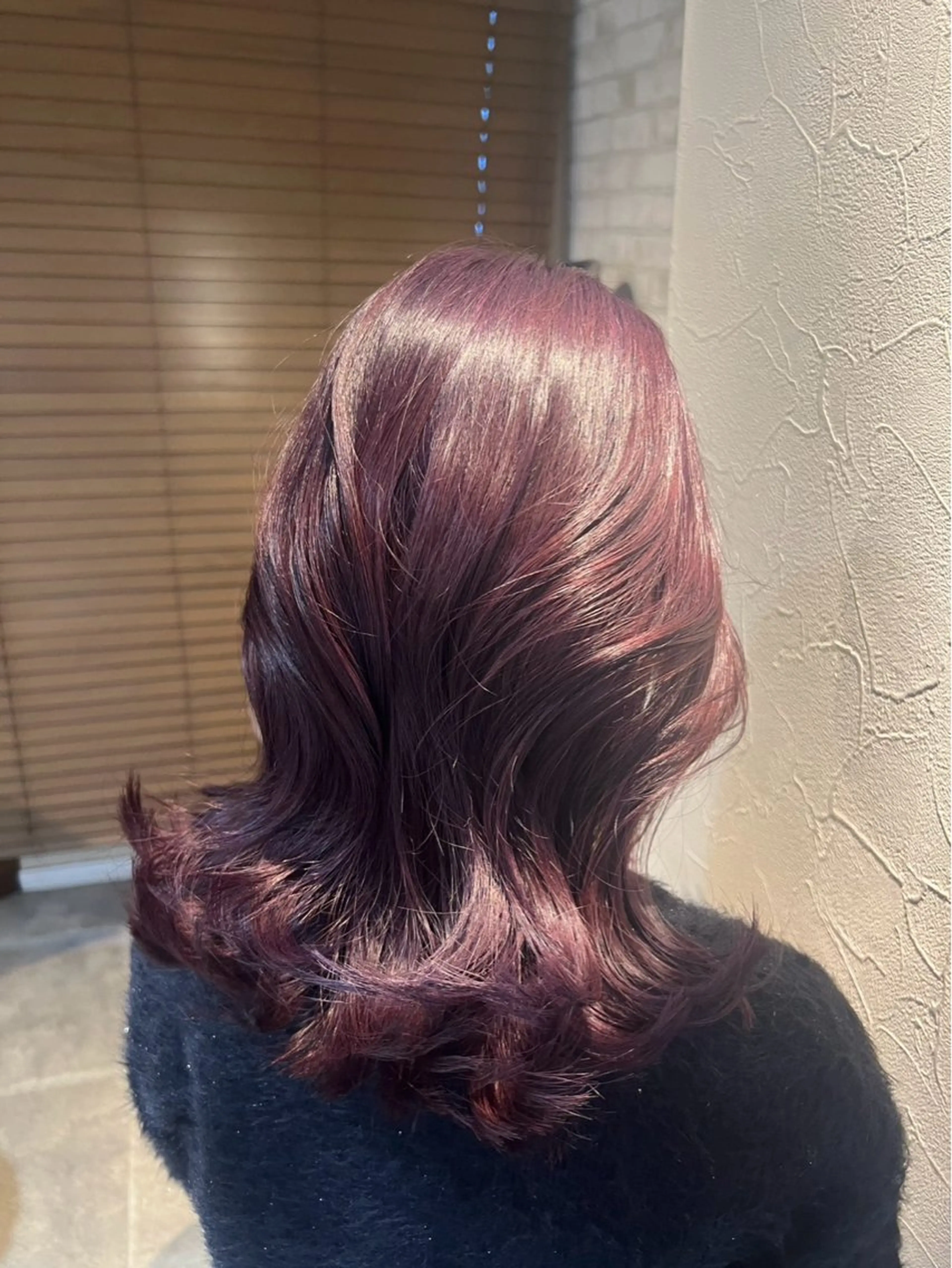 ミディアム ヘアカラー トリートメント 艶髪×透明感カラー ののかのヘアスタイル