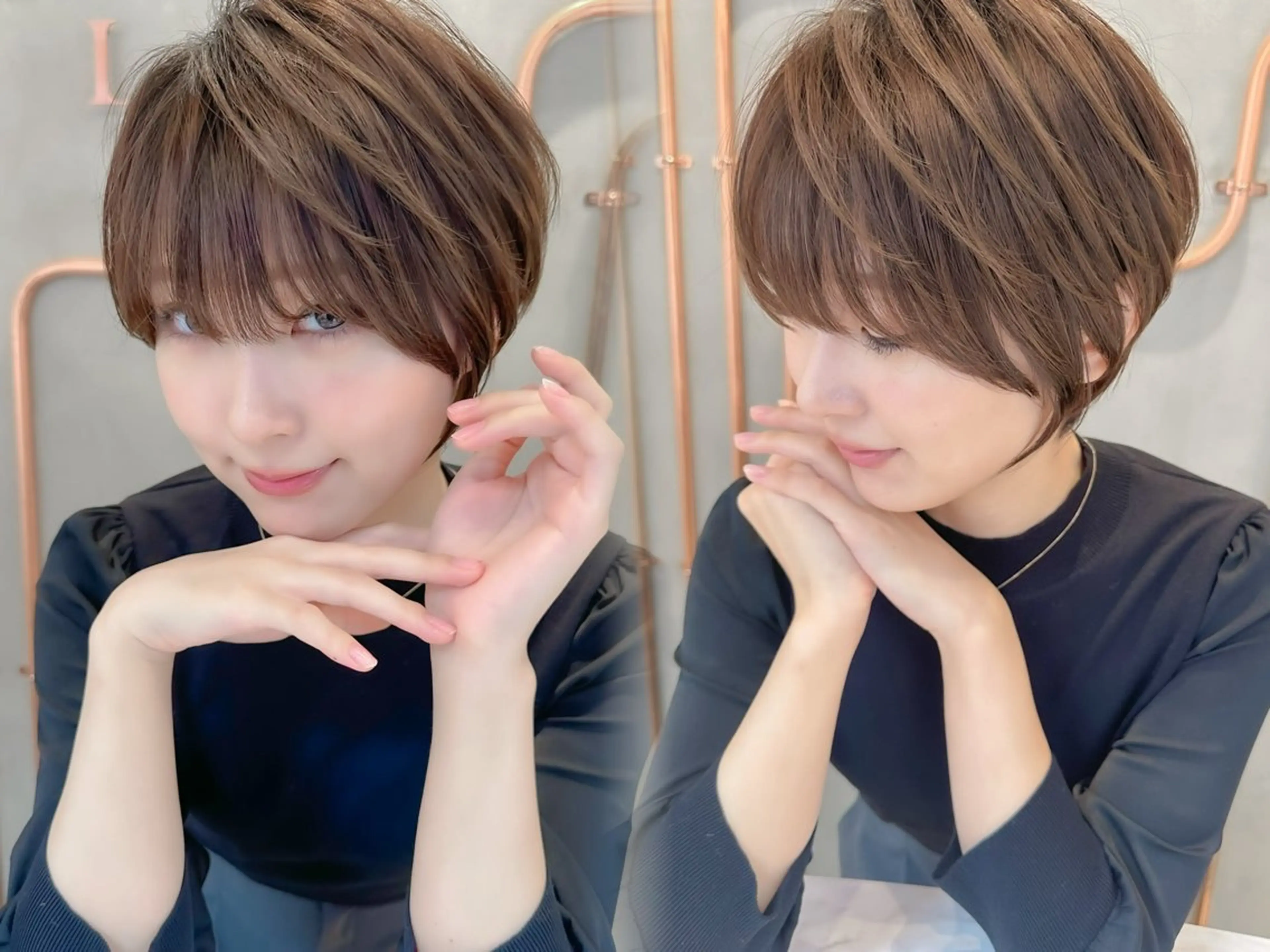 ショート カラー カット ヘアカラー トリートメント ボブ/ショート/ 縮毛矯正⚜️工藤昴のヘアスタイル