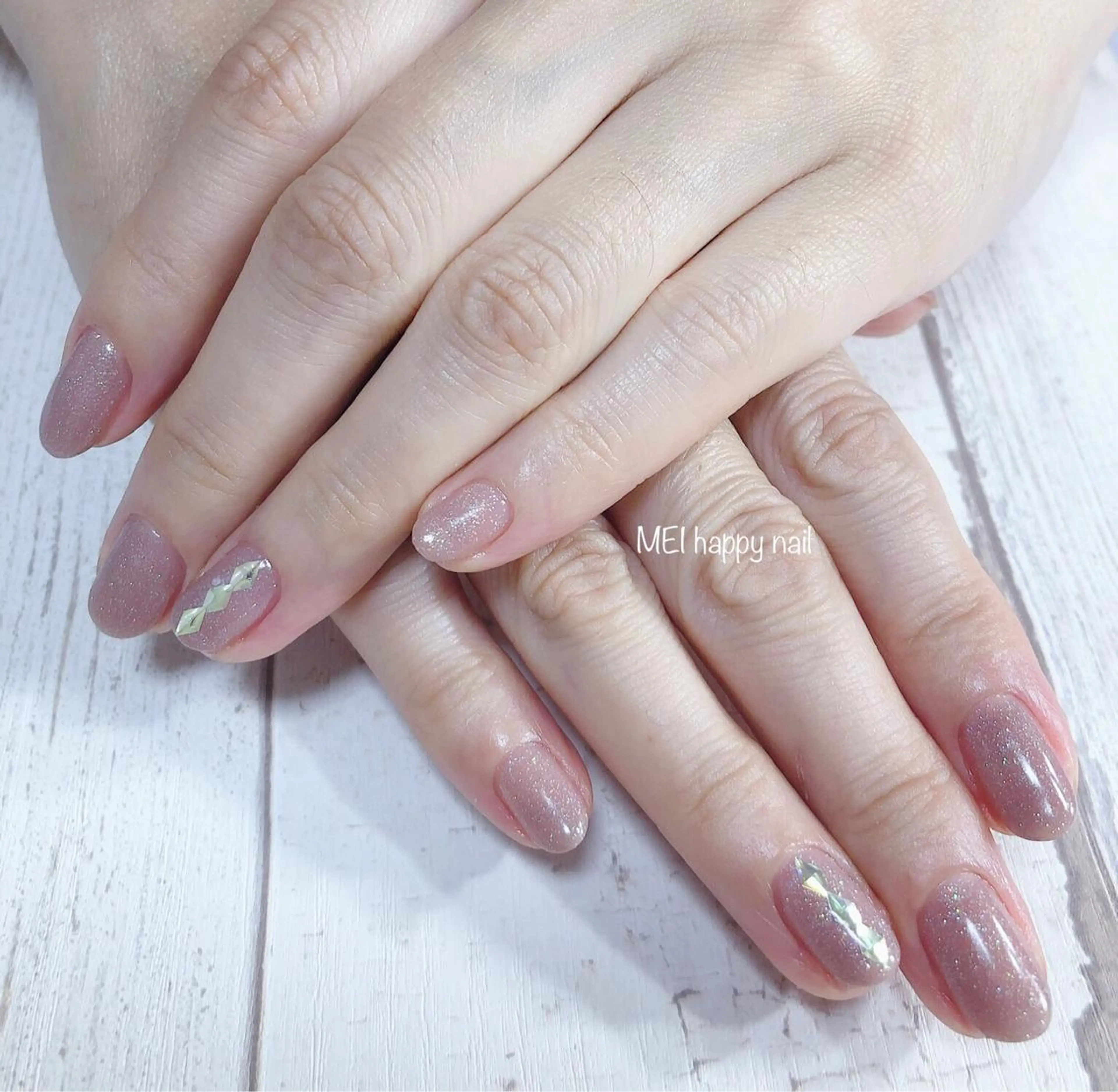 ネイル 北浦和 自爪育成ケアのネイルデザイン