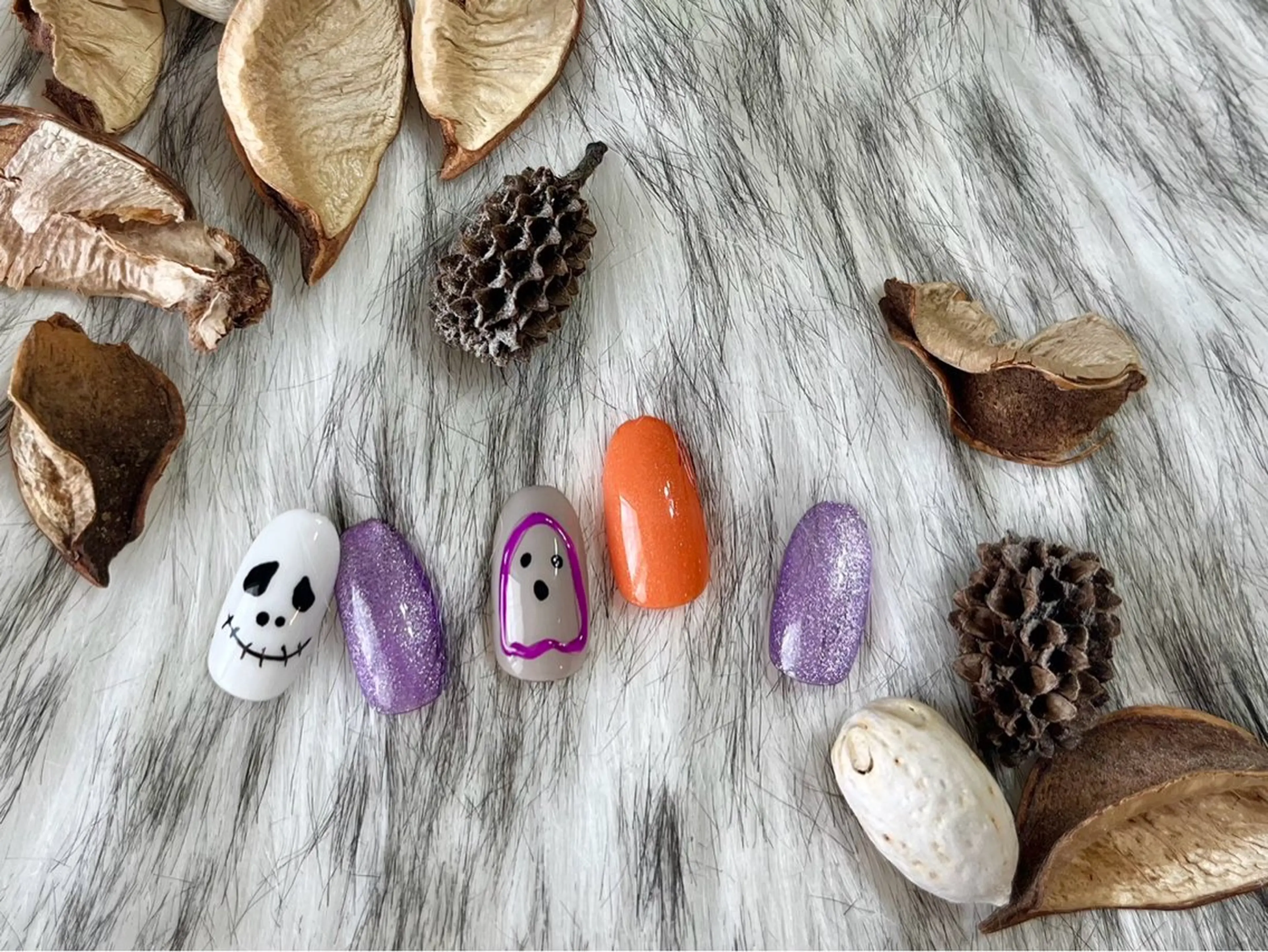 ネイル ジェルネイル ハロウィン メンズネイル パラジェル ワンホンネイル kiki nail &brow二子玉川の眉毛・アイブロウイメージ