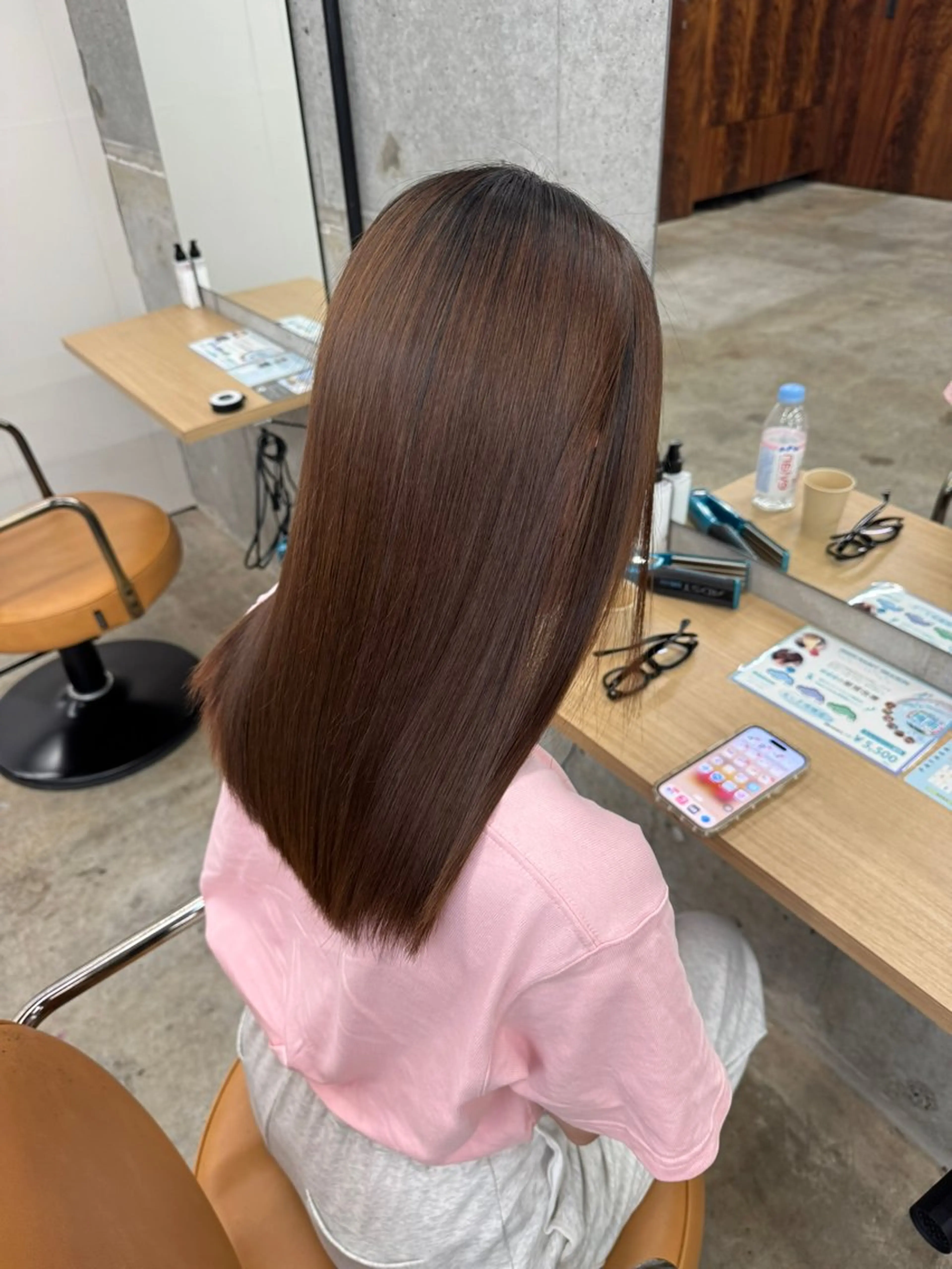 セミロング 髪質改善 レイヤーカット 縮毛矯正 トリートメント 縮毛矯正 トリートメント 縮毛矯正×髪質改善× 艶髪カラー 吉原和磨のヘアスタイル