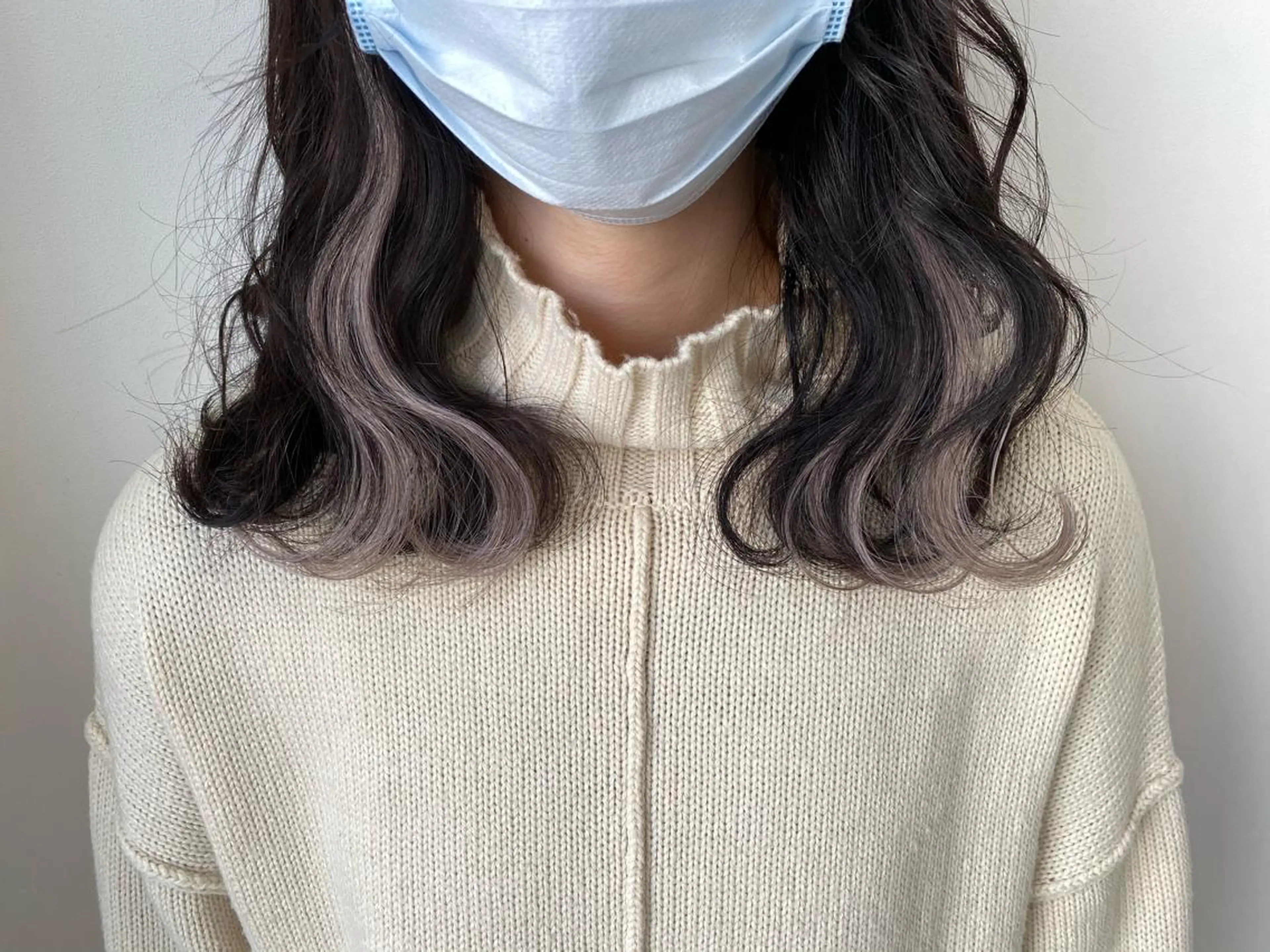 セミロング シールエクステ エクステ その他 顔まわり‎🤍小顔 カット🤍みさきのヘアスタイル