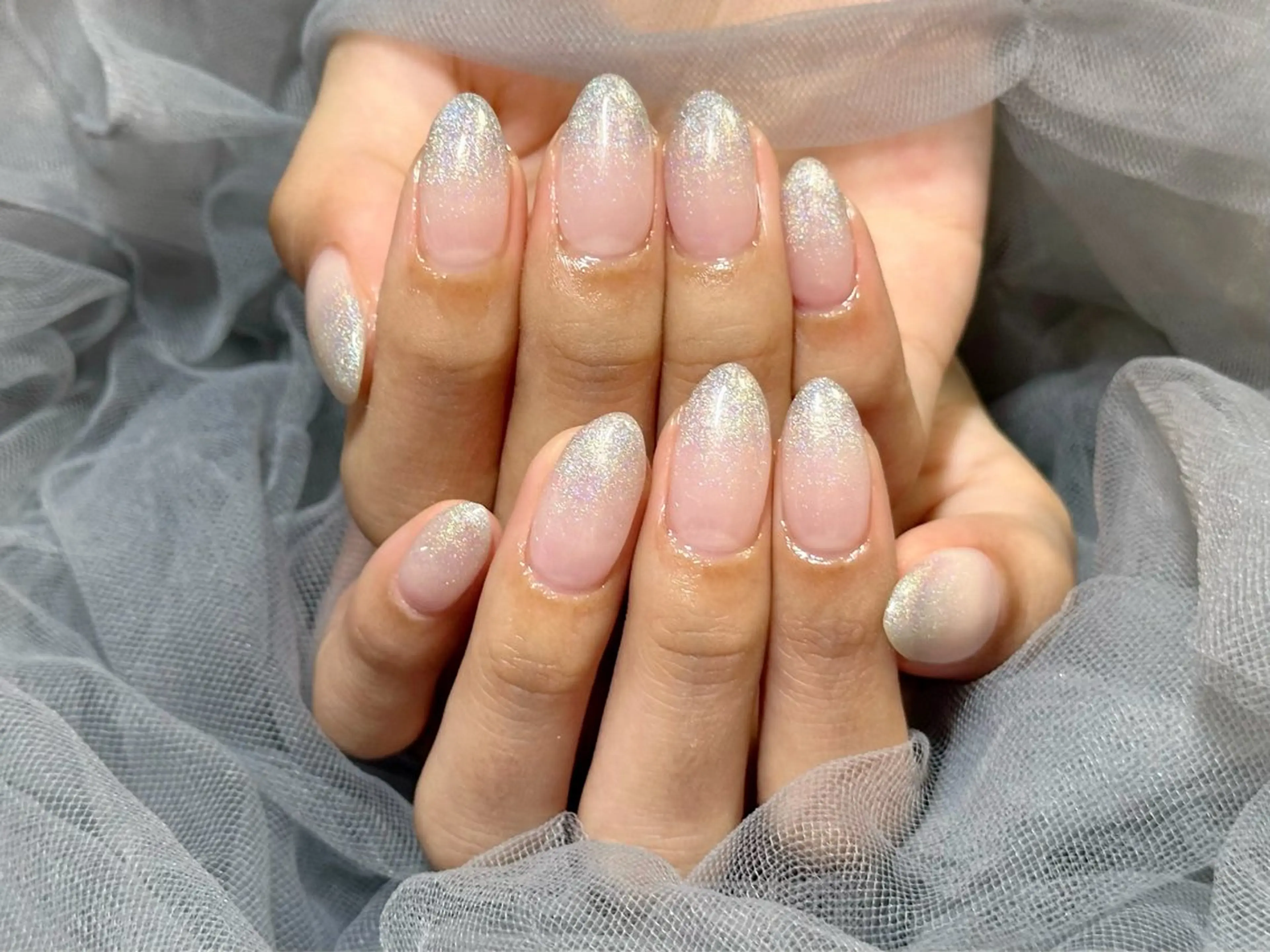 ネイル グラデーション ラメ(グリッター) ラメグラデーション ハンドネイル Nail Salon KURELLYのネイルデザイン