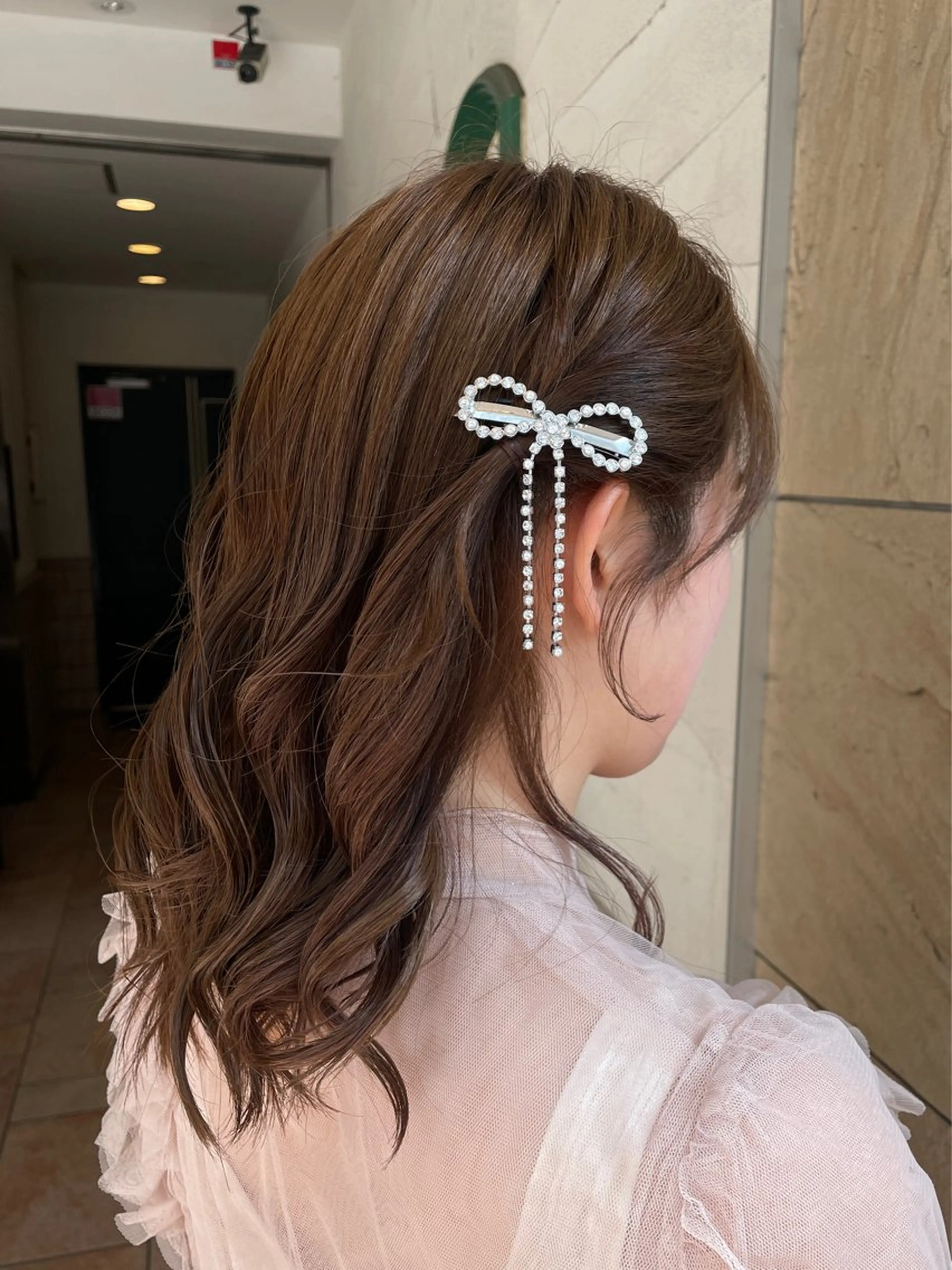 ヘアアレンジ レイヤー/透けカラー アレンジ/篠崎渚彩のヘアスタイル