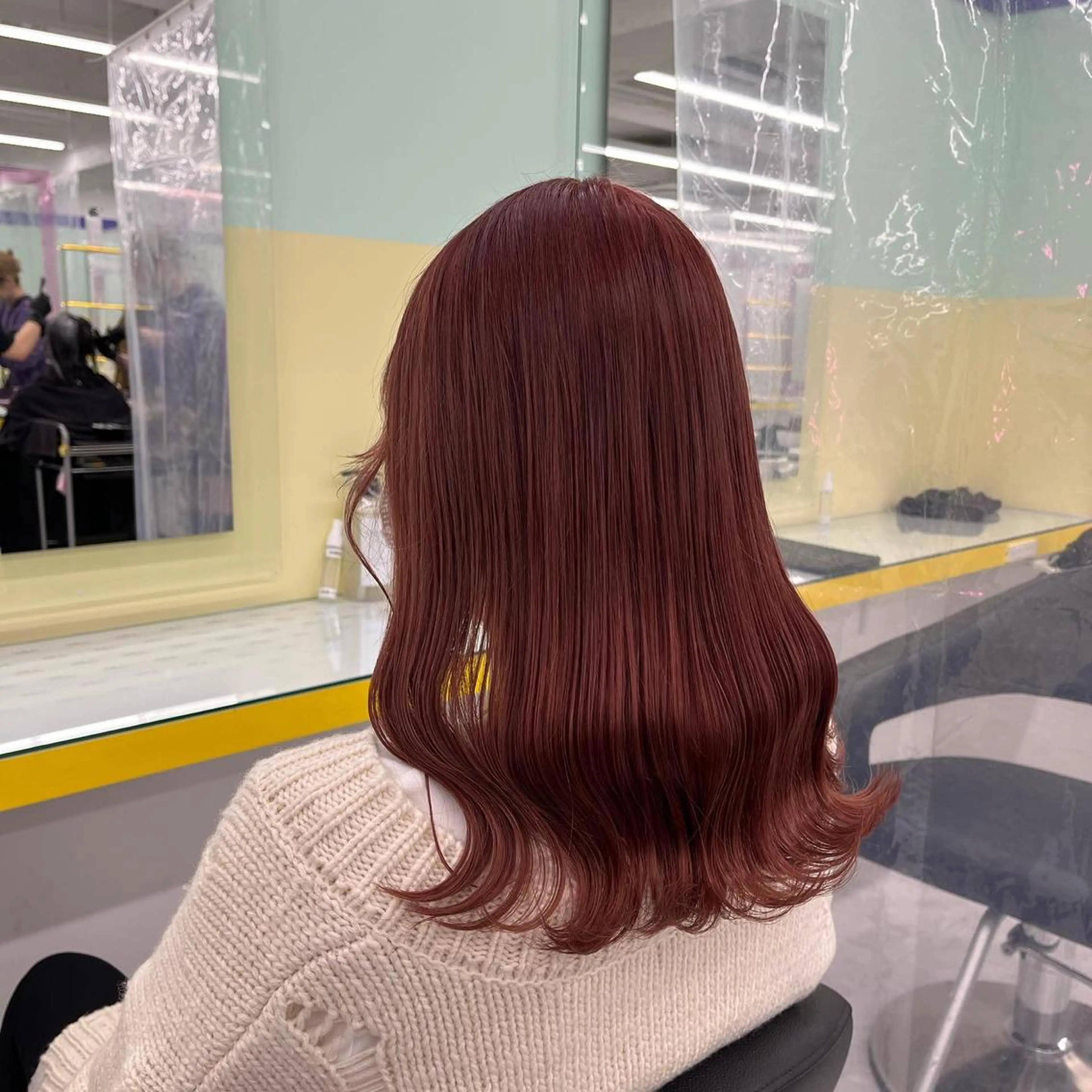 セミロング ヘアカラー ヘッドスパ ヘアセット 🪞透明感カラー🫧 縮毛矯正🥇かずきのヘアスタイル