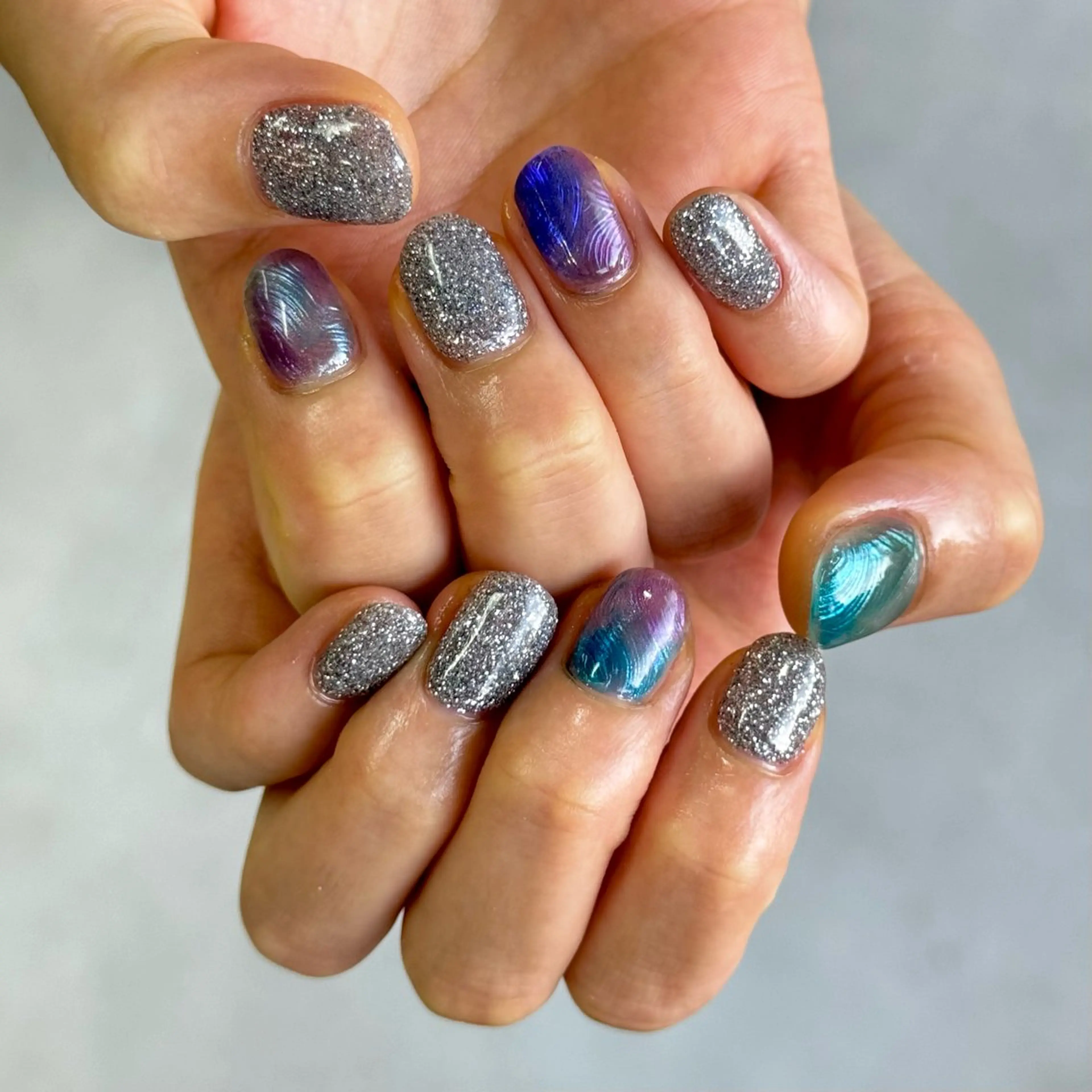ネイル ラメ(グリッター) ニュアンスネイル ハンドネイル HARUKA ネイリスト福岡/薬院のネイルデザイン