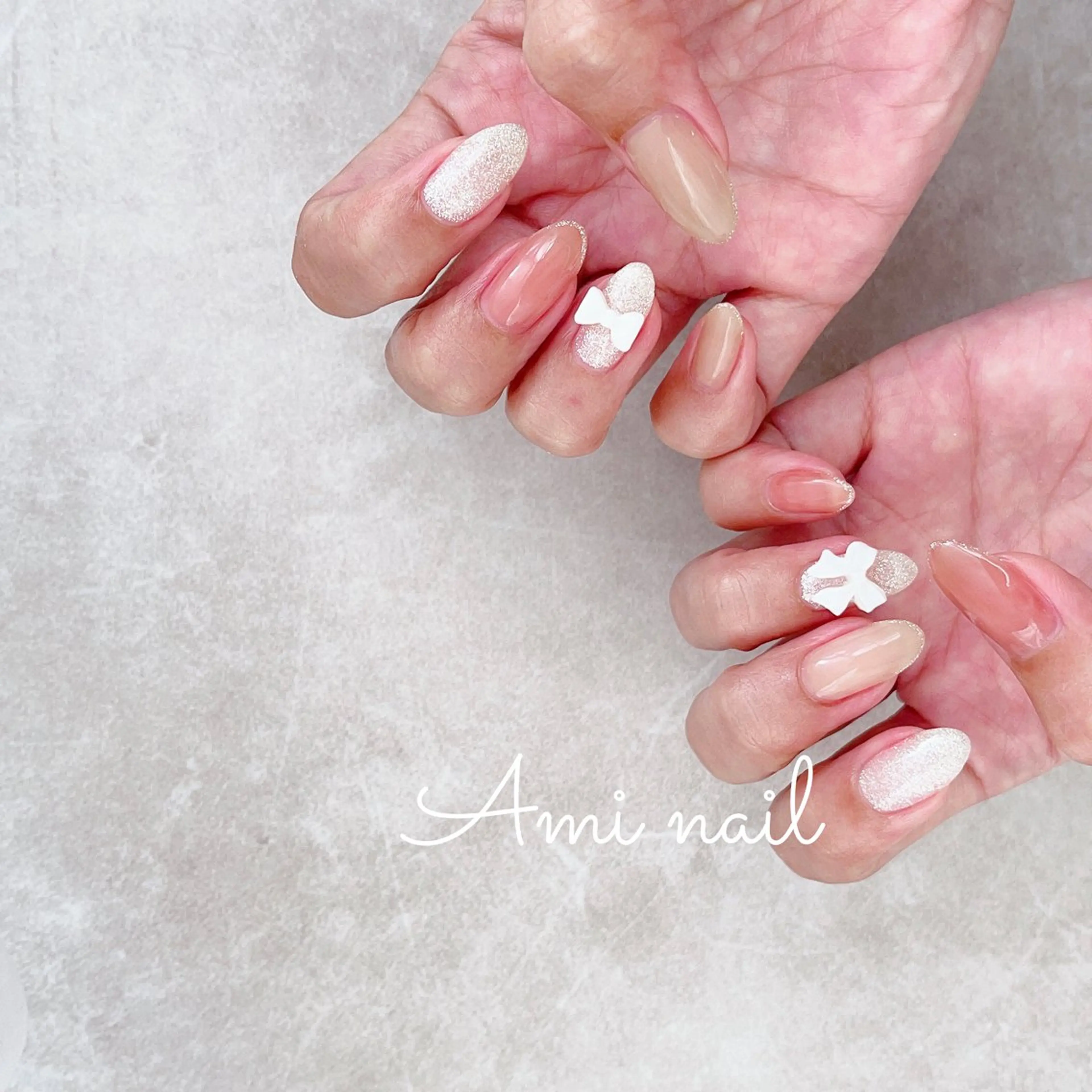 ネイル リボン Manami Kのネイルデザイン