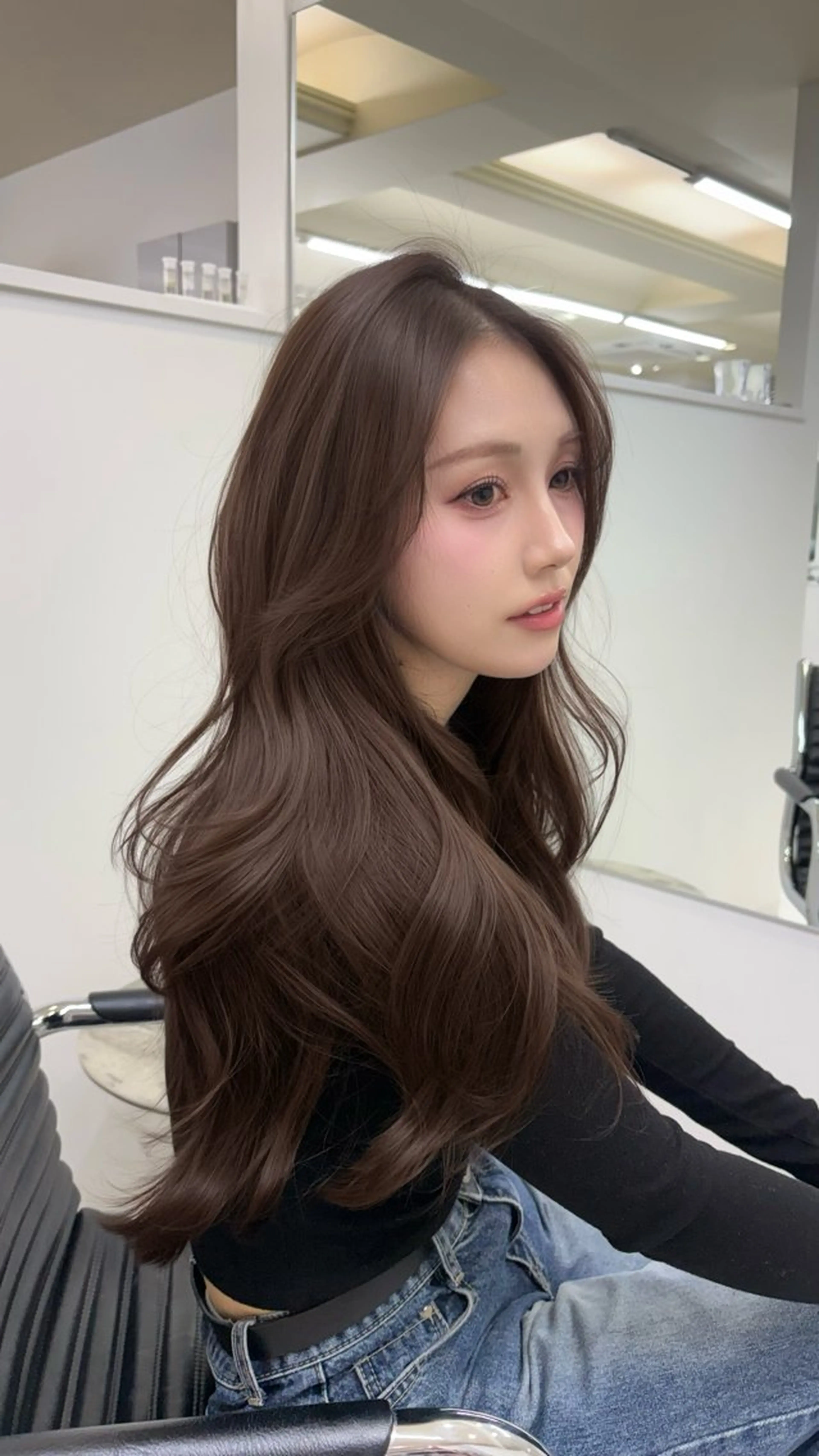 ロング カット トリートメント ワンホン級艶髪 🤍𝑀𝐼𝐻𝑂のヘアスタイル