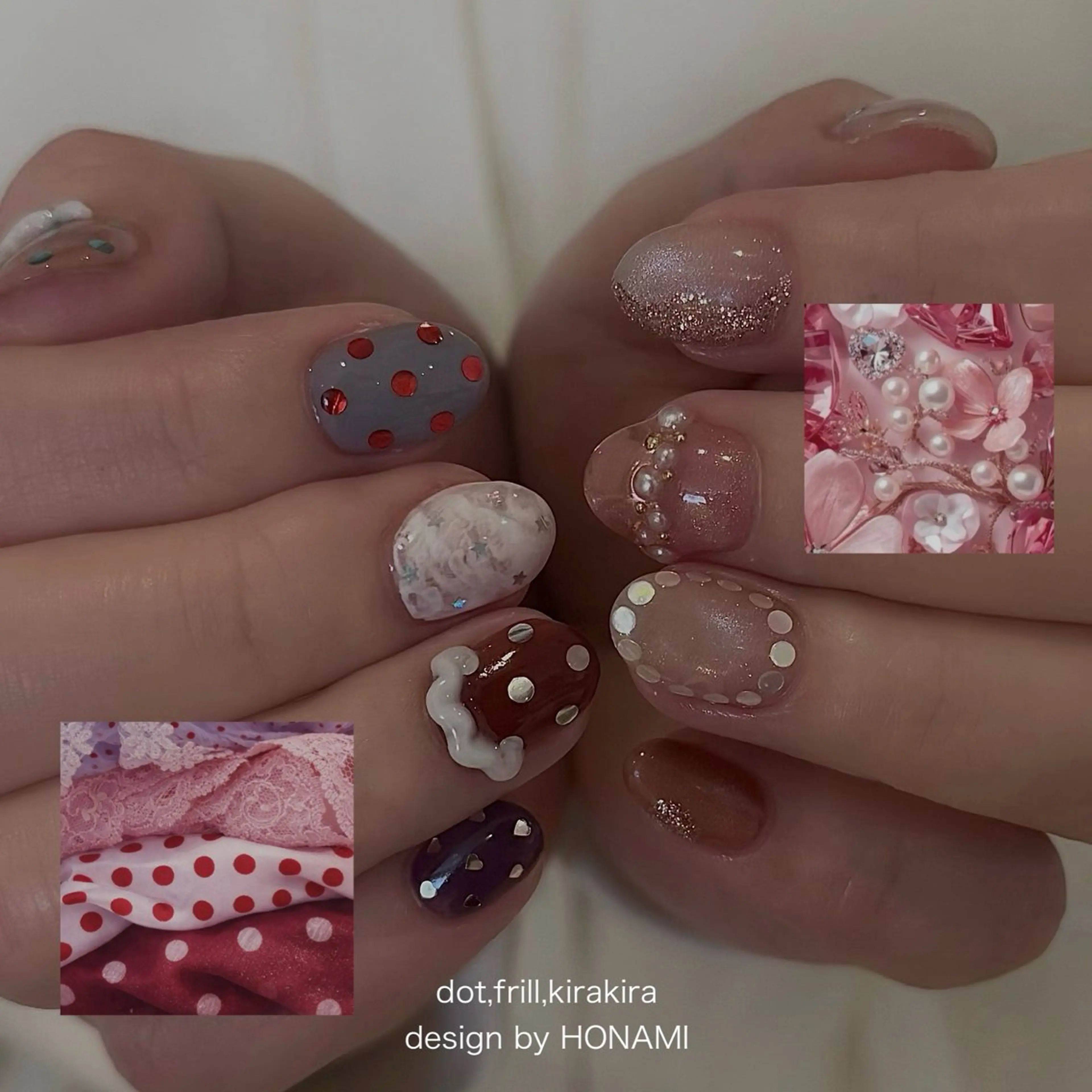 ネイル 春ネイル ハンドネイル HONAMI パラジェル専門店のネイルデザイン