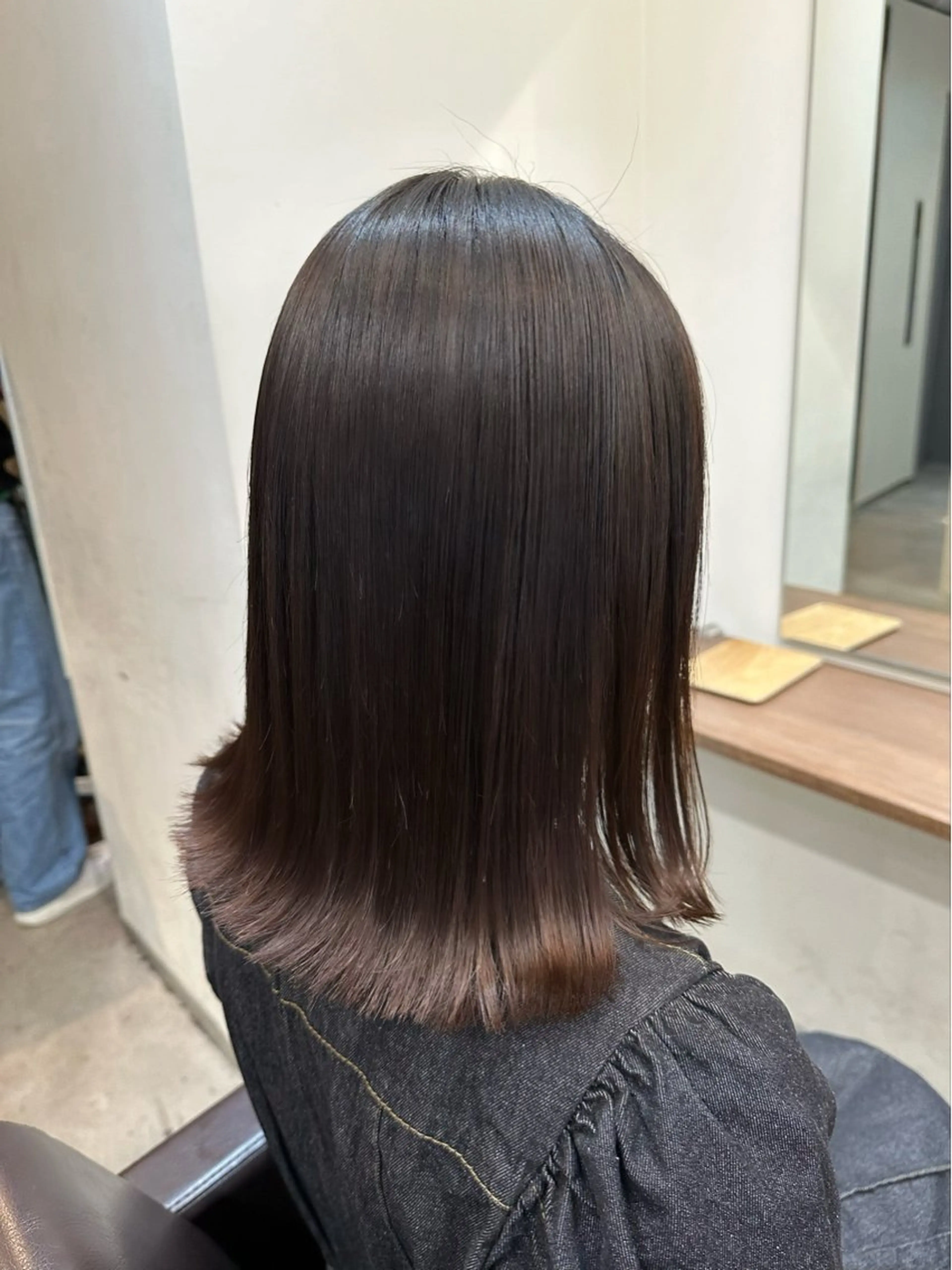 ミディアム 縮毛矯正 トリートメント 縮毛矯正+モテカラー 🎀✨MIHOのヘアスタイル