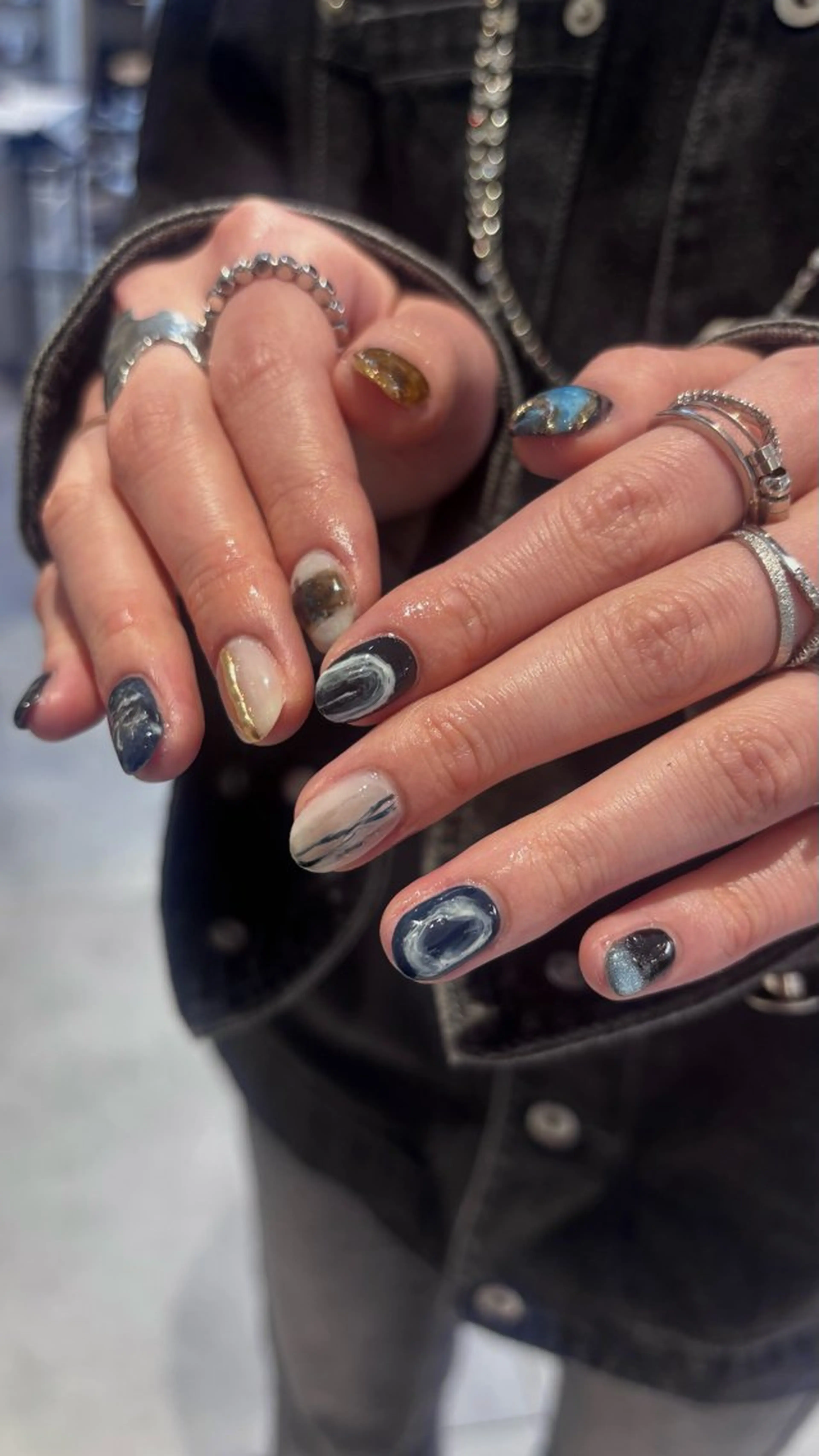 ネイル ハンドネイル ハイトーン/レイヤー nail 百咲💌のヘアスタイル