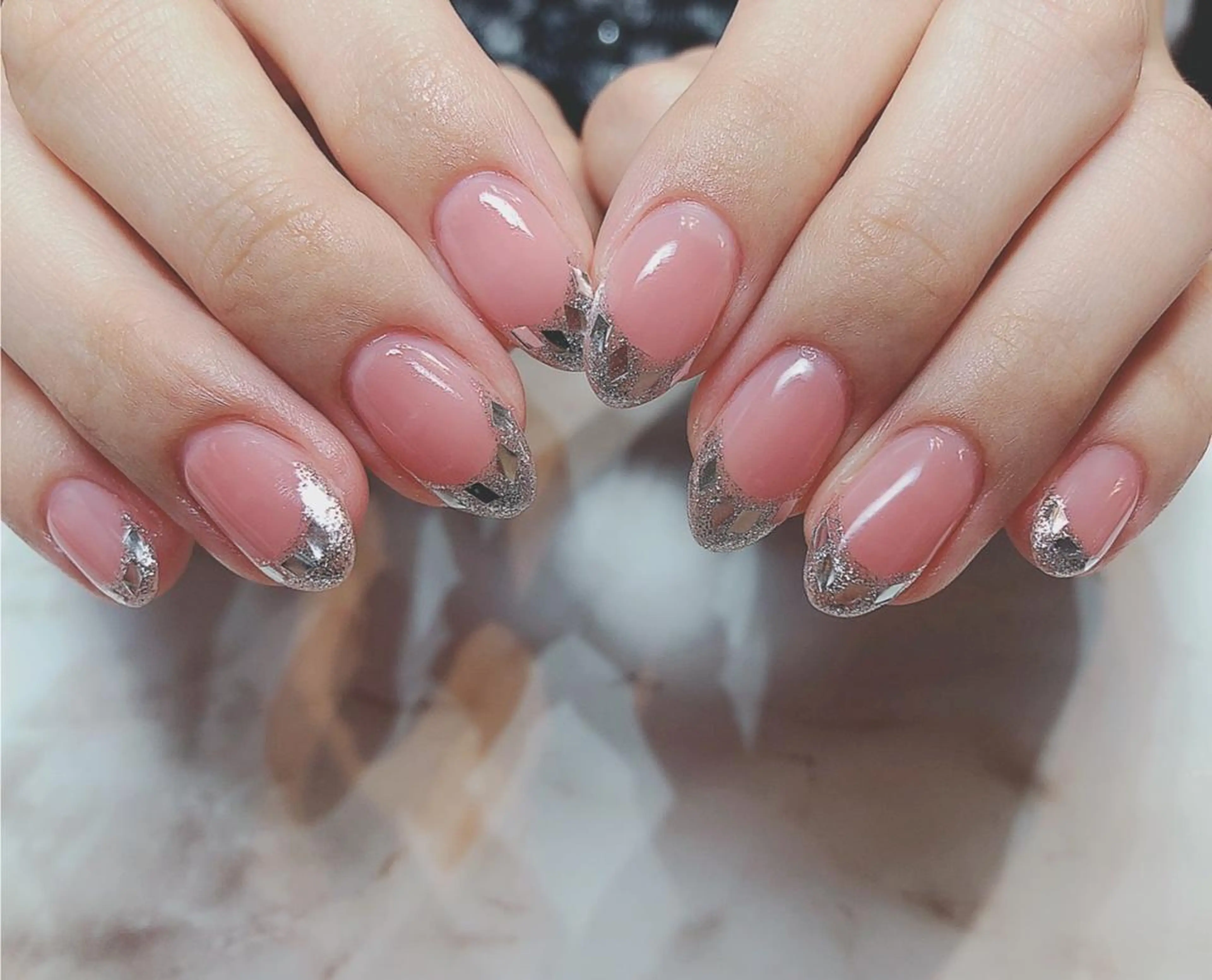 ネイル アートネイル ジェルネイル ニュアンスネイル パラジェル Nailist Honamiのネイルデザイン