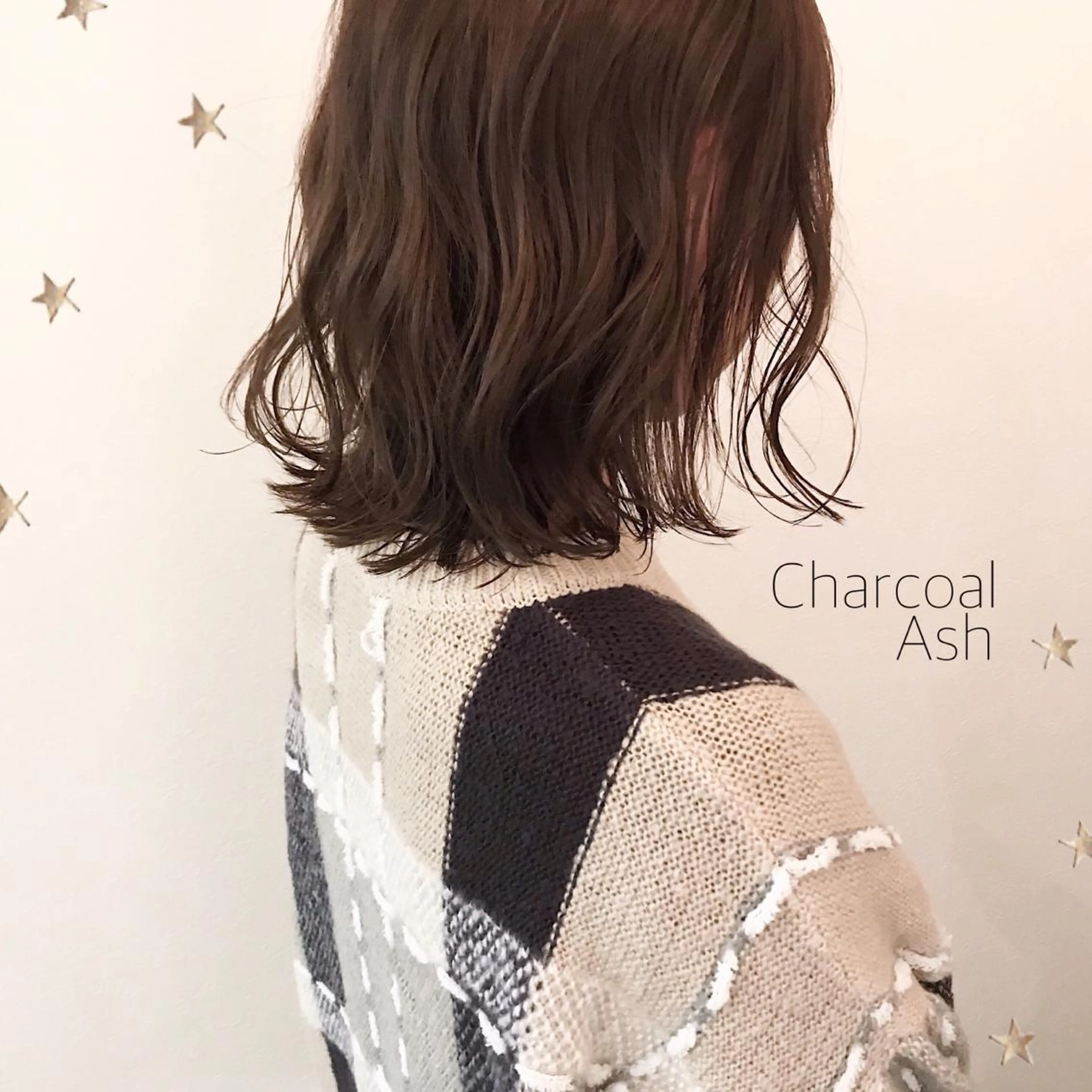 ミディアム カラー 市川 千夏のヘアスタイル