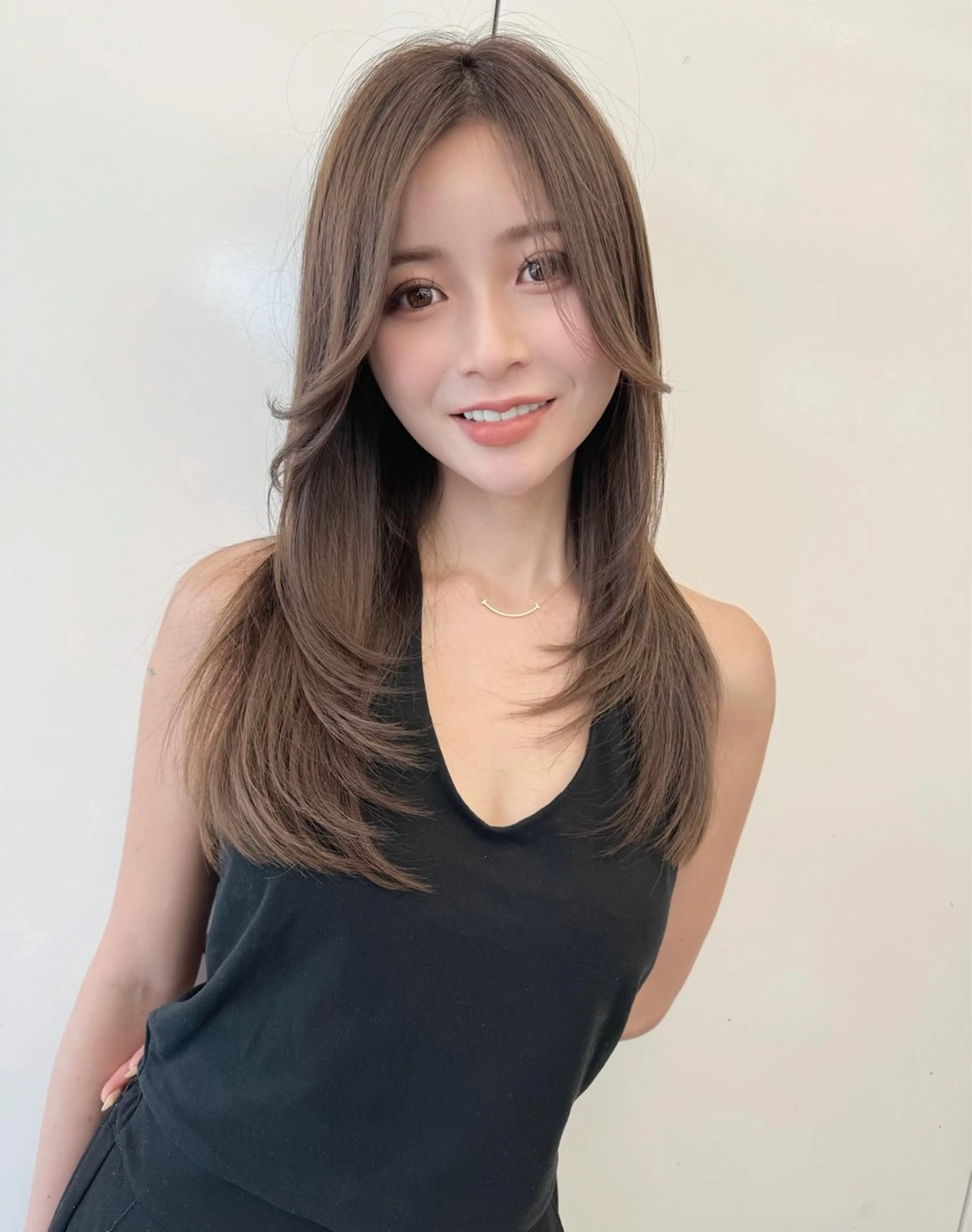 ロング カット ヘアカラー トリートメント ✨縮毛矯正✨レイヤー ホウダカズヒロのヘアスタイル