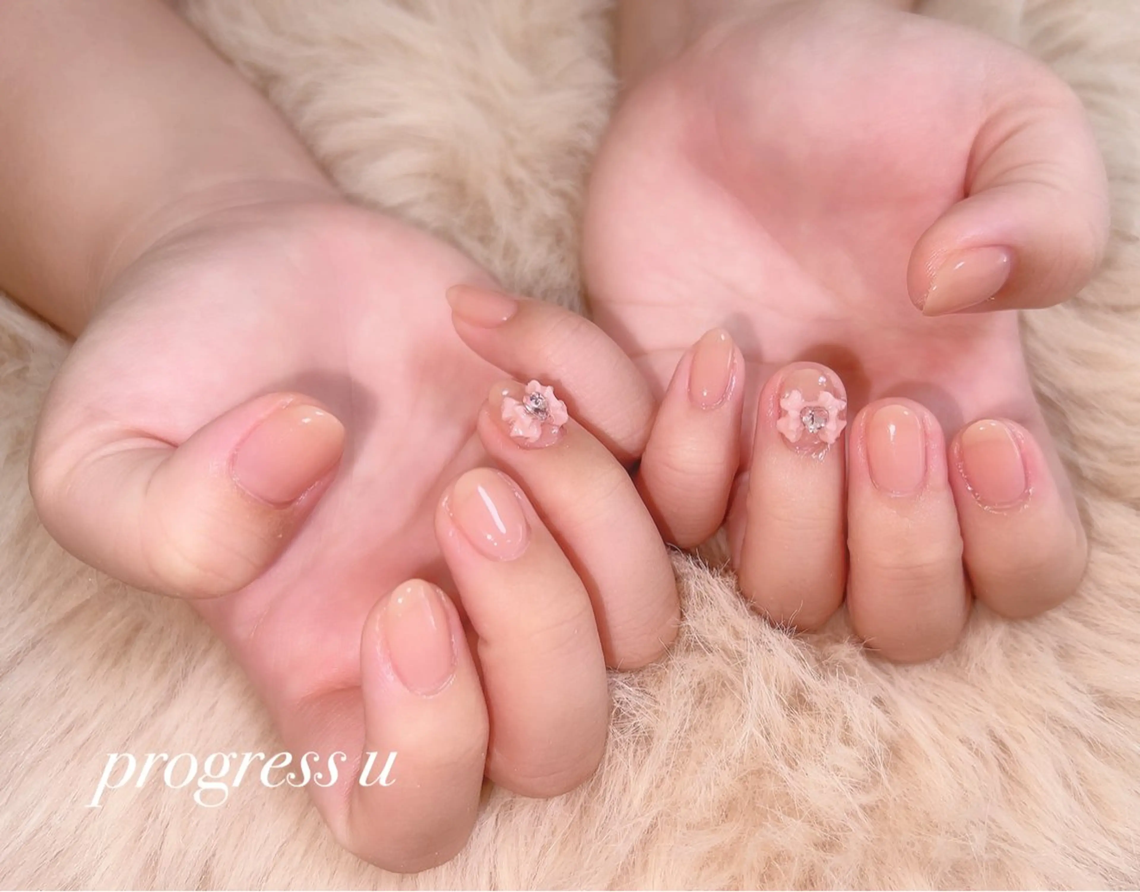 ネイル ワンカラーネイル ショートネイル progress u ayakaのネイルデザイン