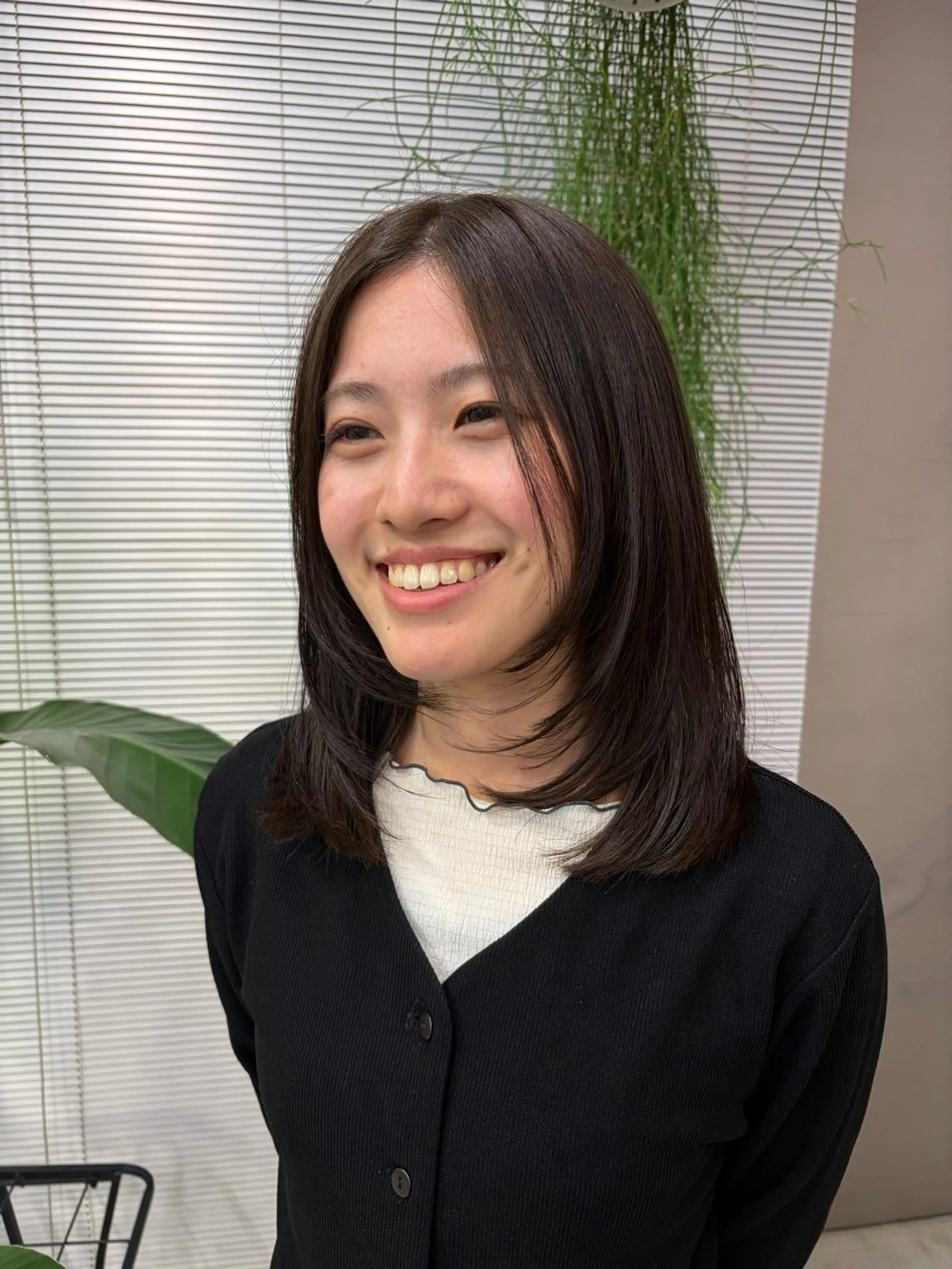 セミロング ヘアカラー 櫻木李紗/暖色カラー 透明感カラーのヘアスタイル