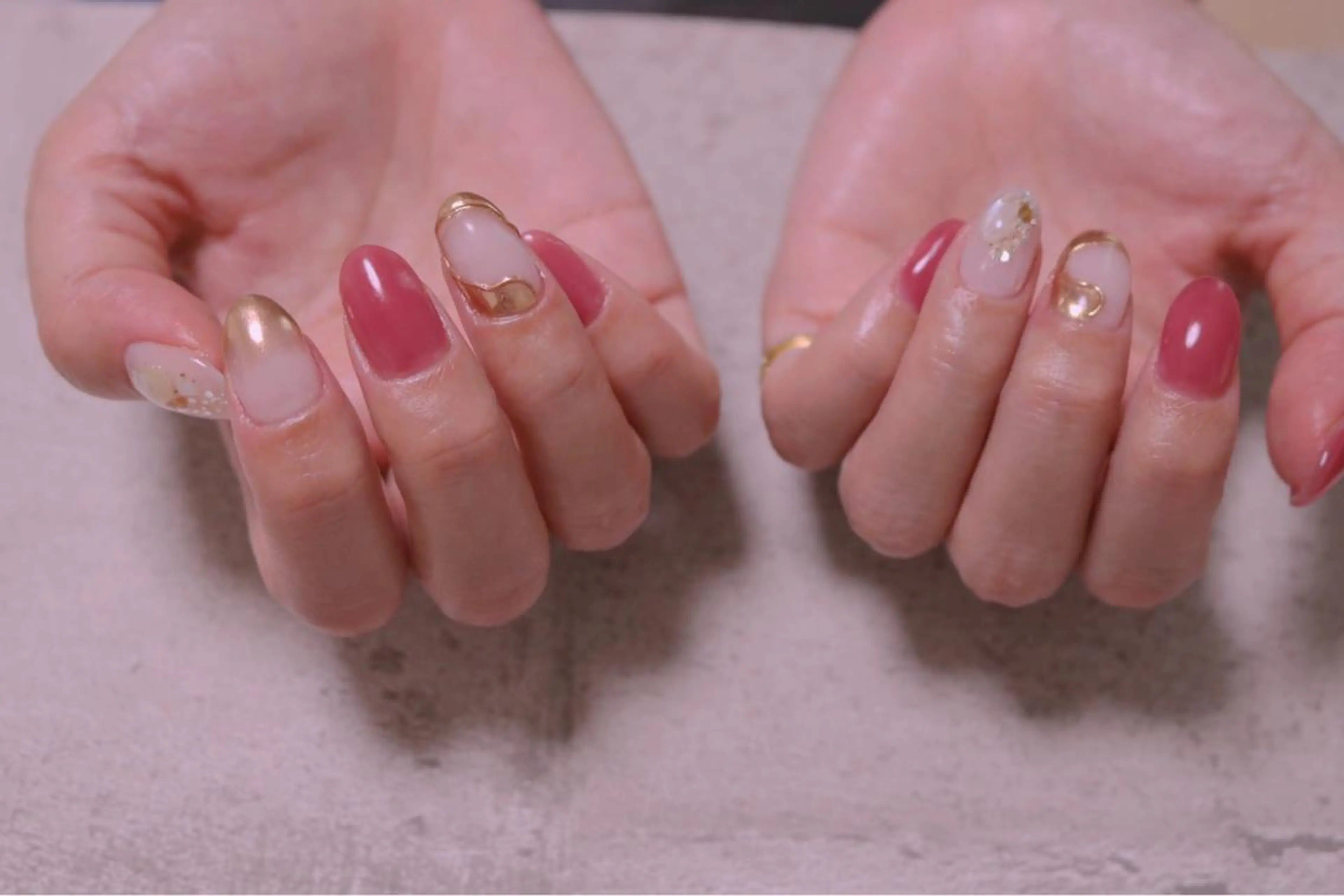 ネイル オーロラネイル カジュアル ジェルネイル マグネットネイル マットネイル MH Nailのネイルデザイン