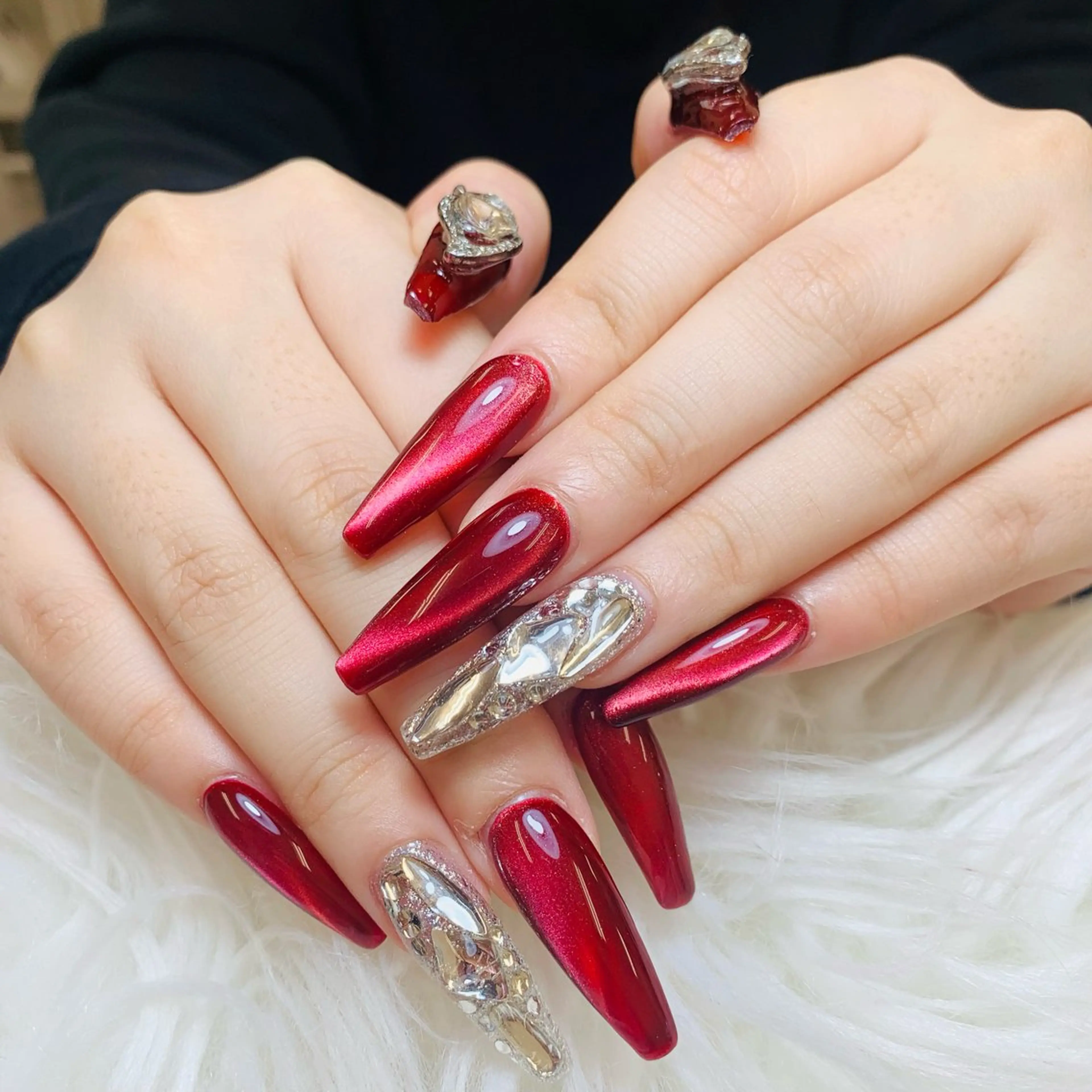 ネイル チークネイル 長さ出し フラッシュネイル フレンチネイル グラデーション ハンドネイル AN NAIL SALONのネイルデザイン