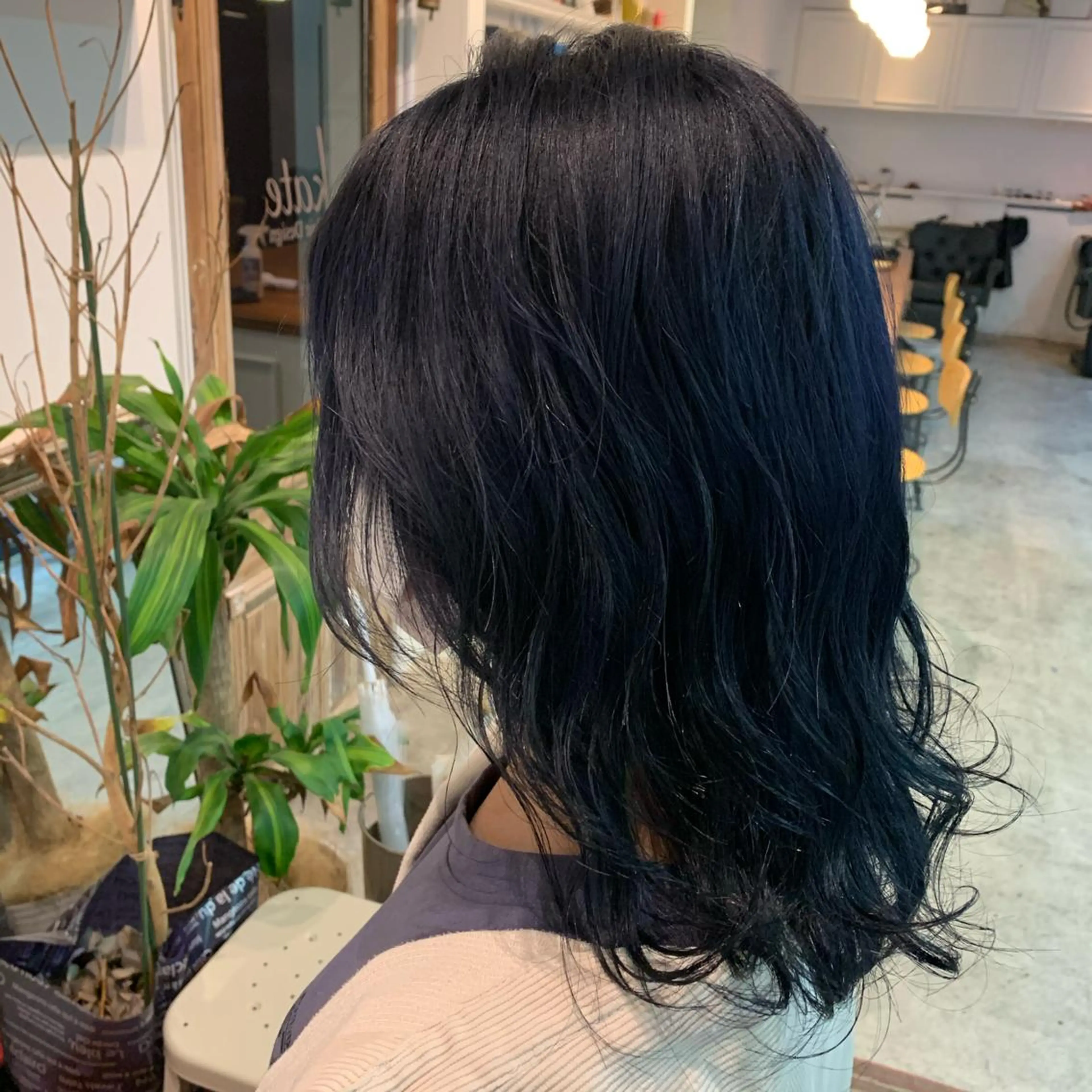 セミロング カラー ヘアアレンジ ブリーチ 山崎 澪 レイヤーカット/大宮のヘアスタイル