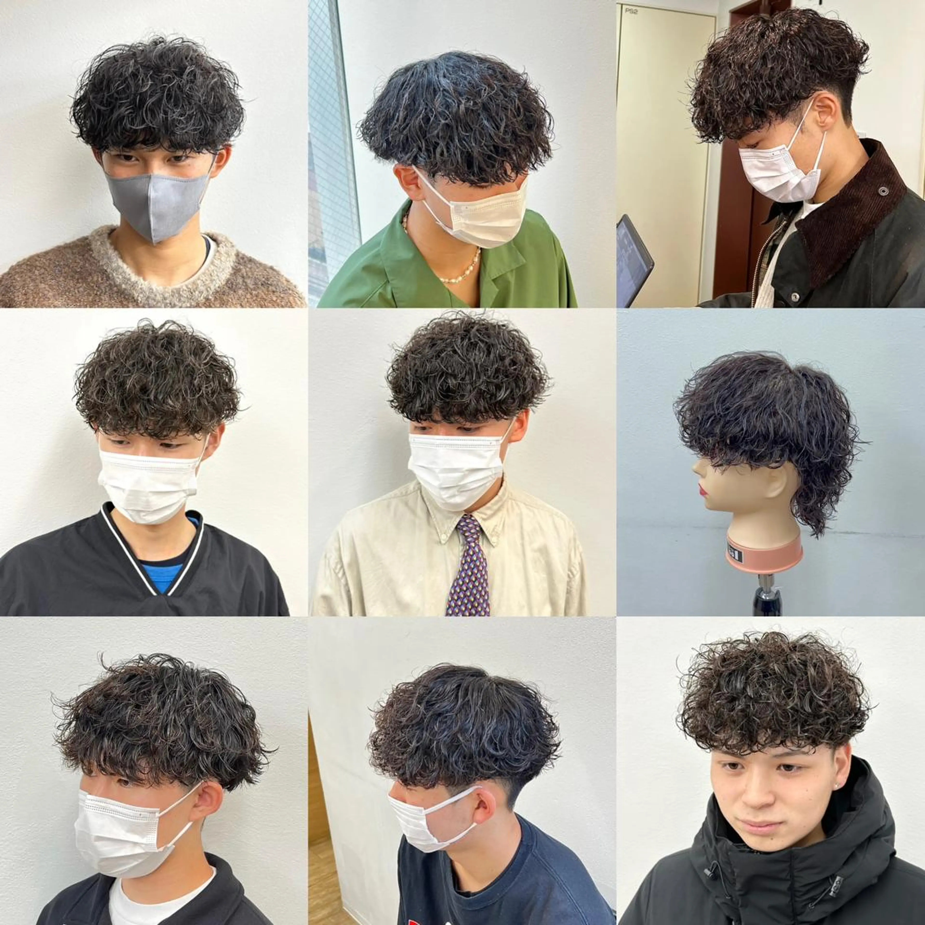 ミディアム パーマ メンズ ミディアムパーマ メンズパーマ カット パーマ ✂︎メンズパーマ✂︎ 伊藤秀真のヘアスタイル