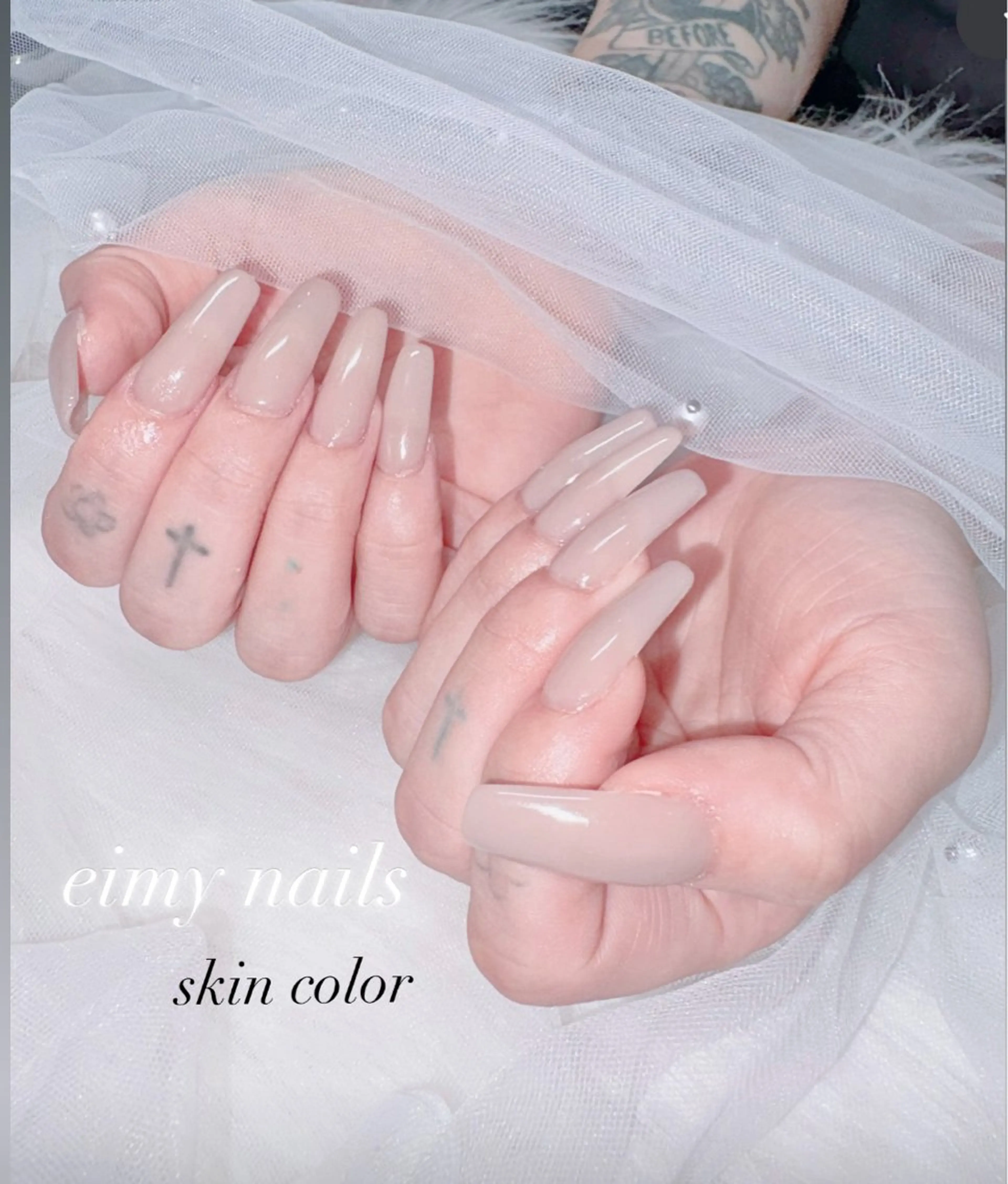 ネイル オフィスネイル ワンカラーネイル 春ネイル ネイルチップ ハンドネイル eimy nails♡のネイルデザイン