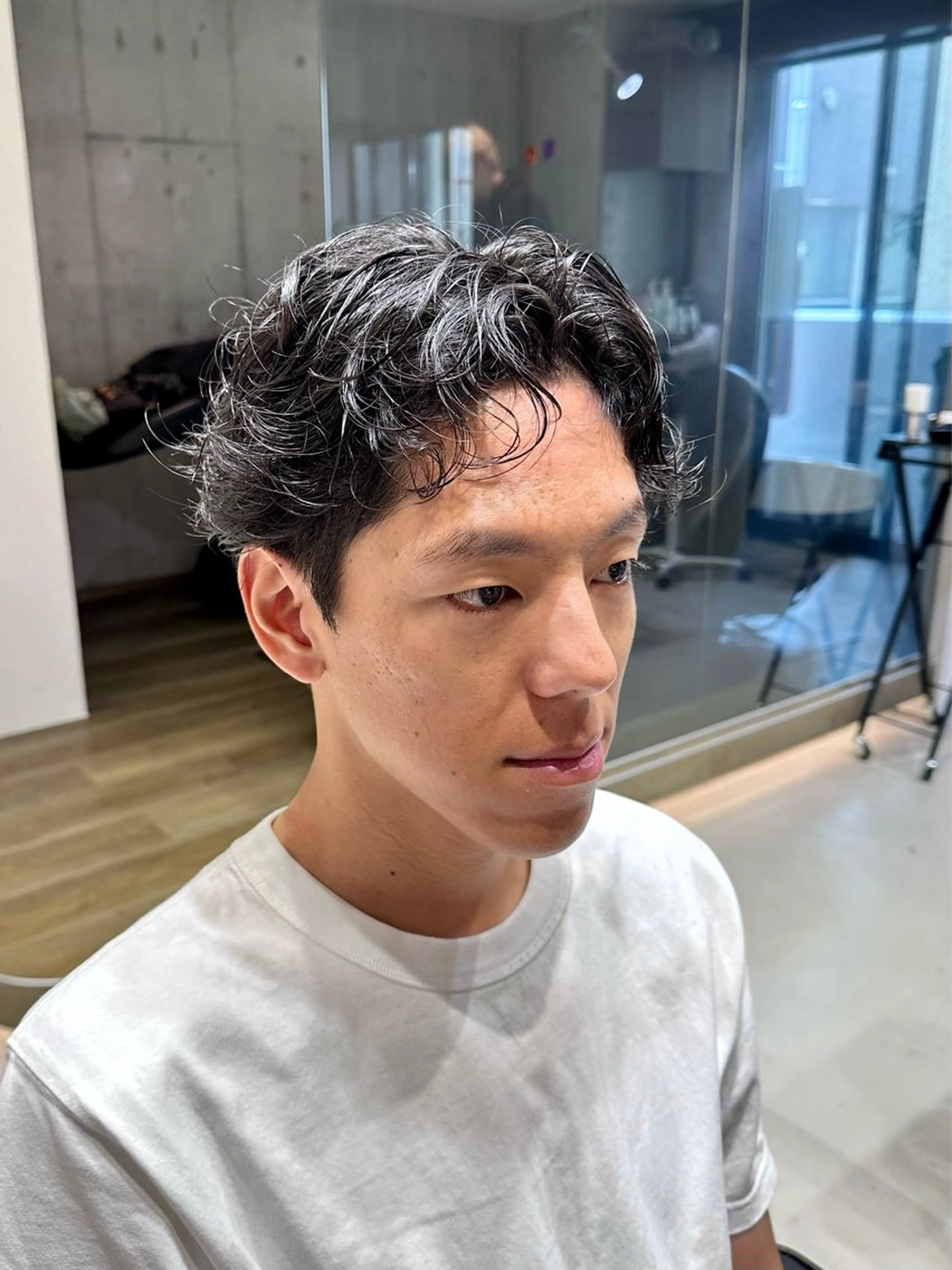 ショート パーマ メンズ カット パーマ 横浜/メンズ特化/ Farbe/田中颯斗のヘアスタイル