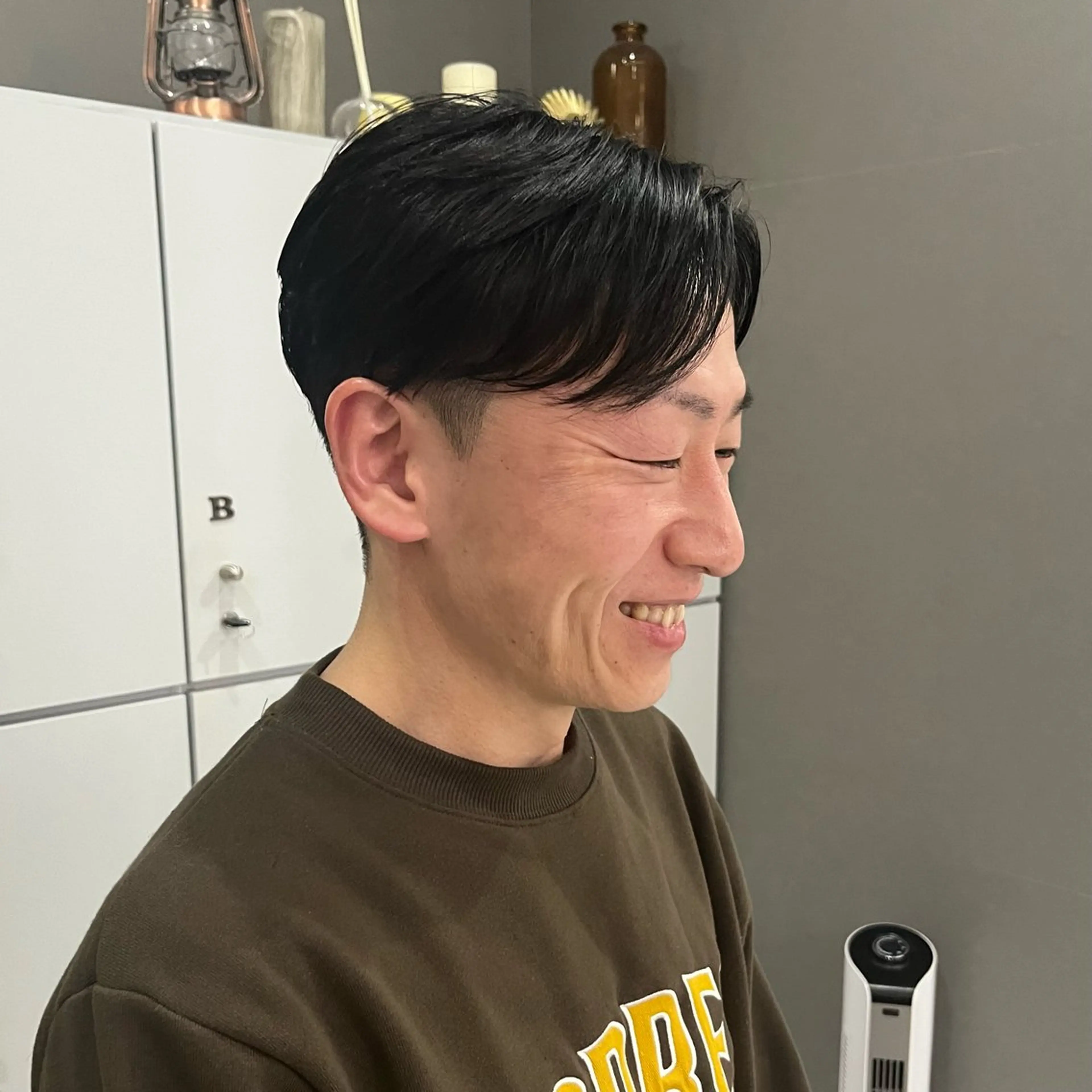 メンズ センターパート sato mizukiのヘアスタイル
