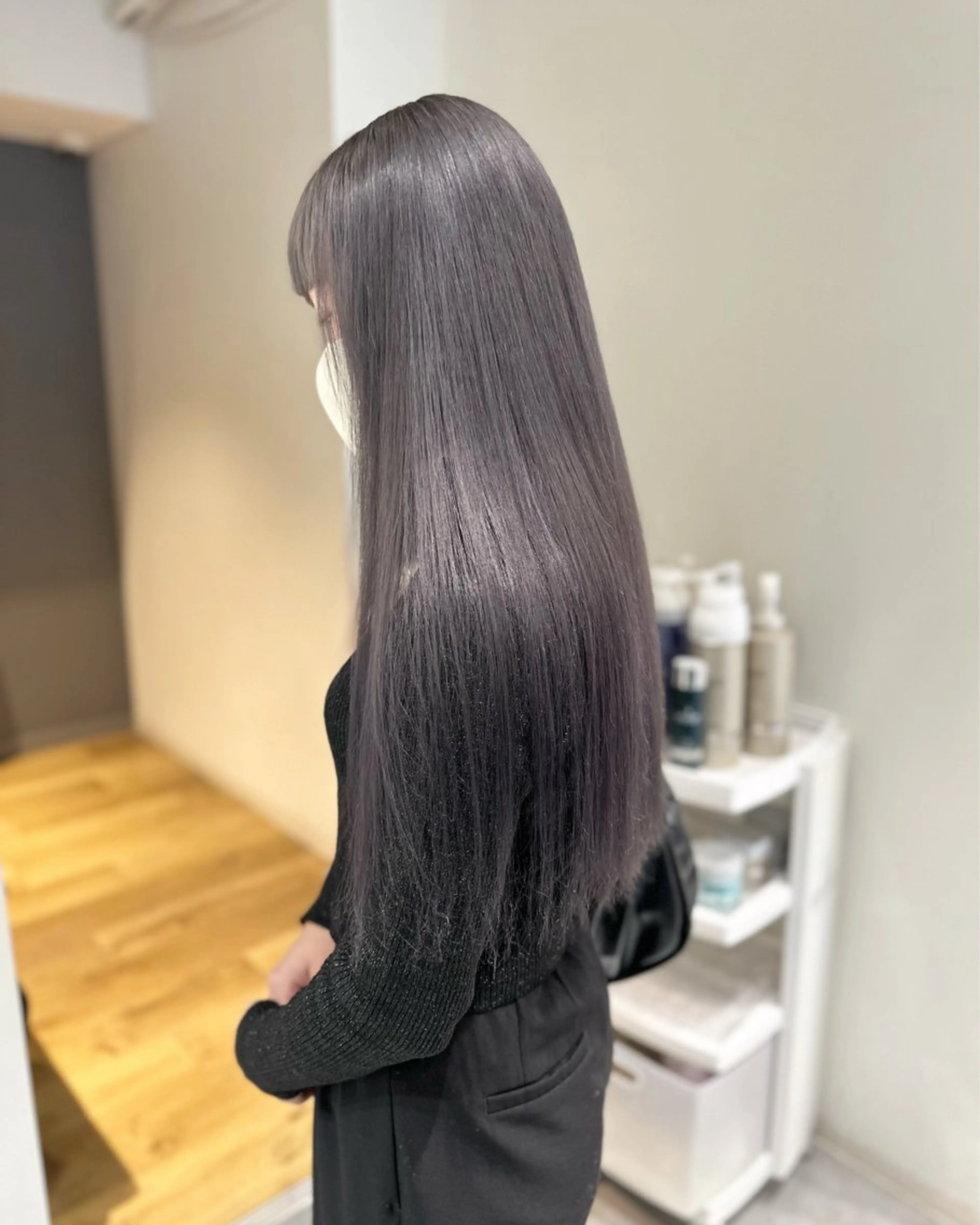 【minimo限定🌟】ワンカラー⭐️  梅田/ミルクティーベージュ/グレージュ/艶カラーの写真