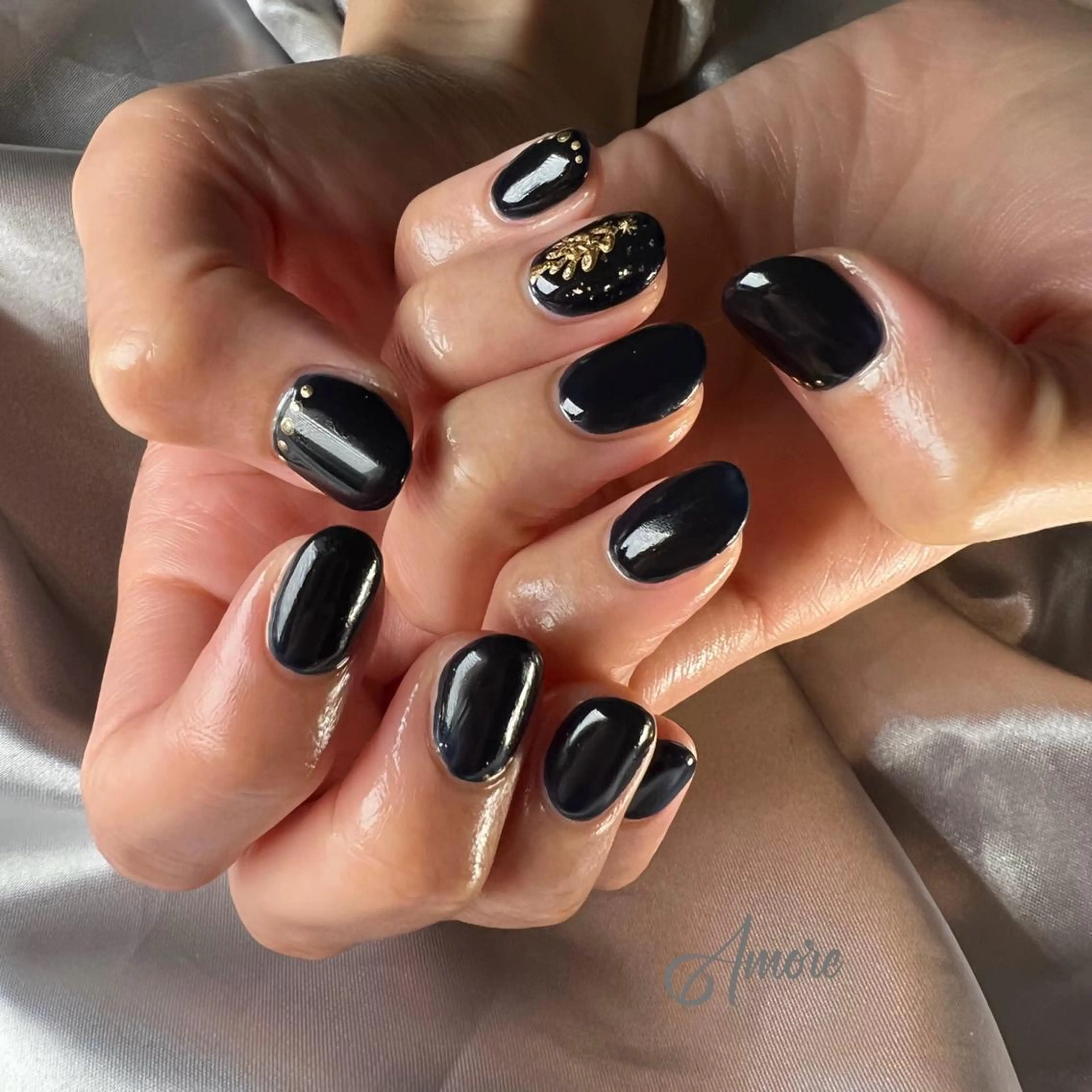 ネイル ジェルネイル ミラーネイル オフィスネイル パラジェル You kyehwaのネイルデザイン