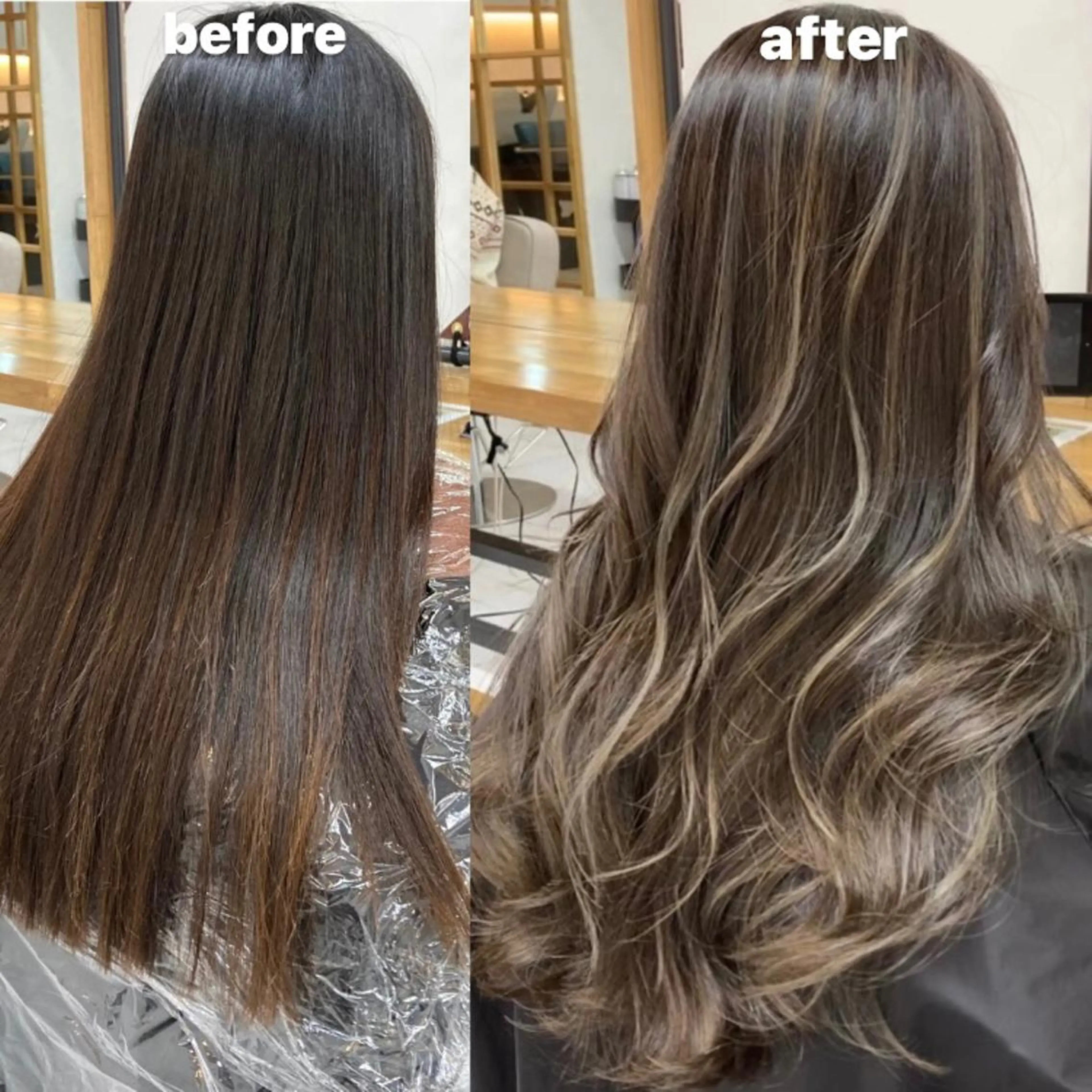 ロング カラー ヘアカラー 韓国レイヤーカット★ 小林大樹のヘアスタイル