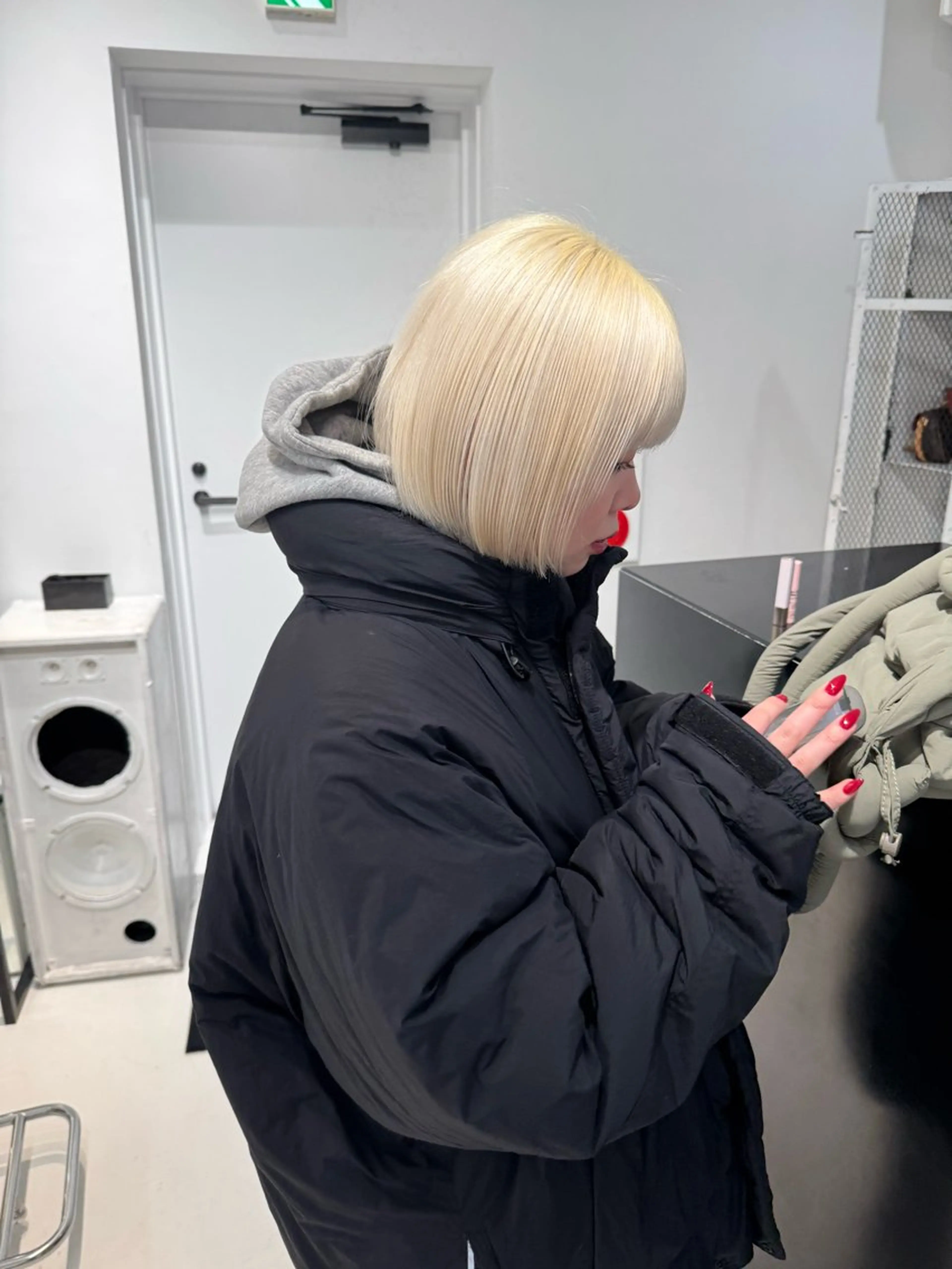 ショート カラー ヘアアレンジ ブリーチ ブロンド カット ヘアカラー トリートメント 艶ハイトーン/ヘア アレンジAYAKAのヘアスタイル