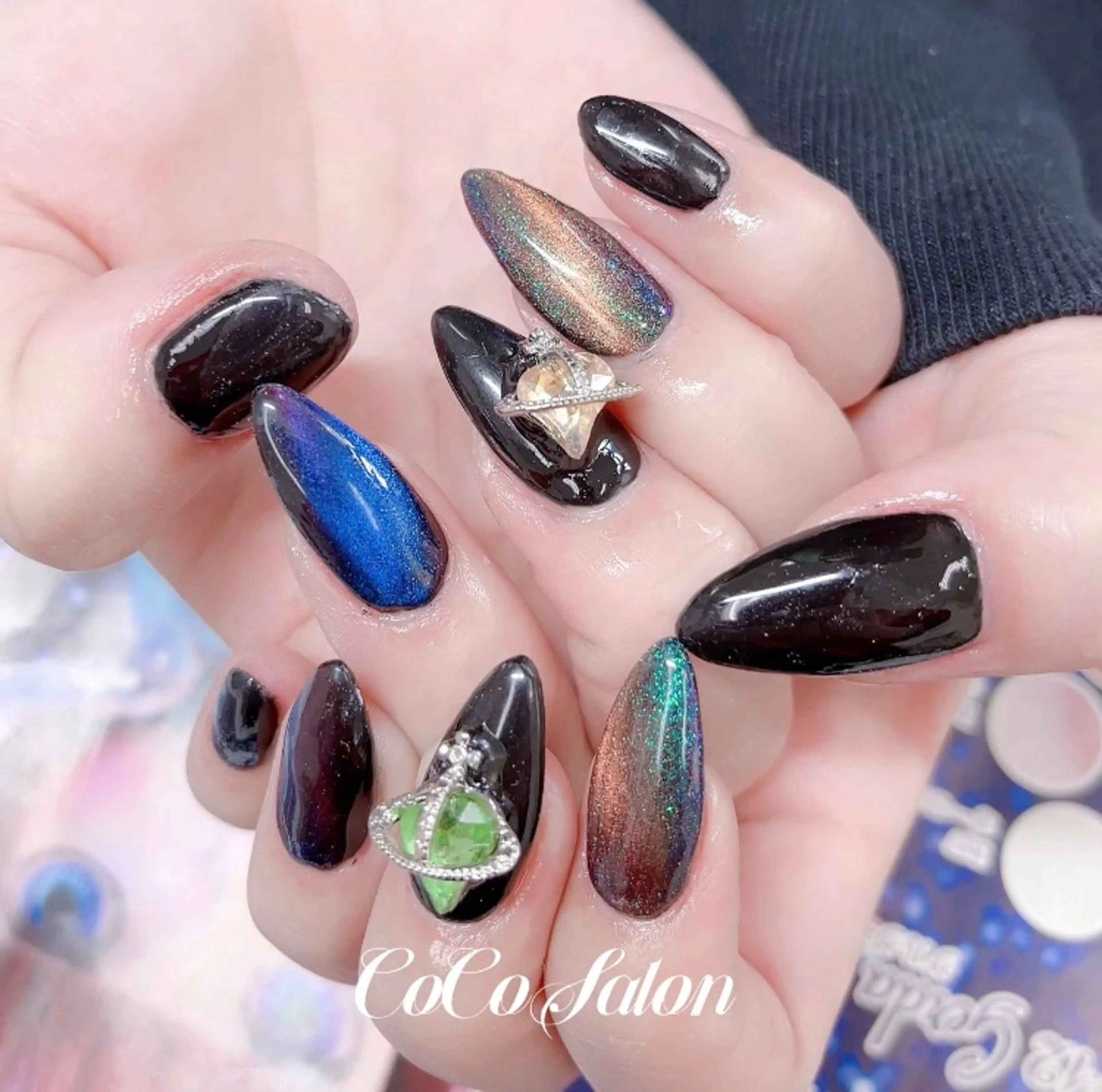 ネイル ジェルネイル マグネットネイル CoCo Salon ネイル/睫毛/脱毛のネイルデザイン