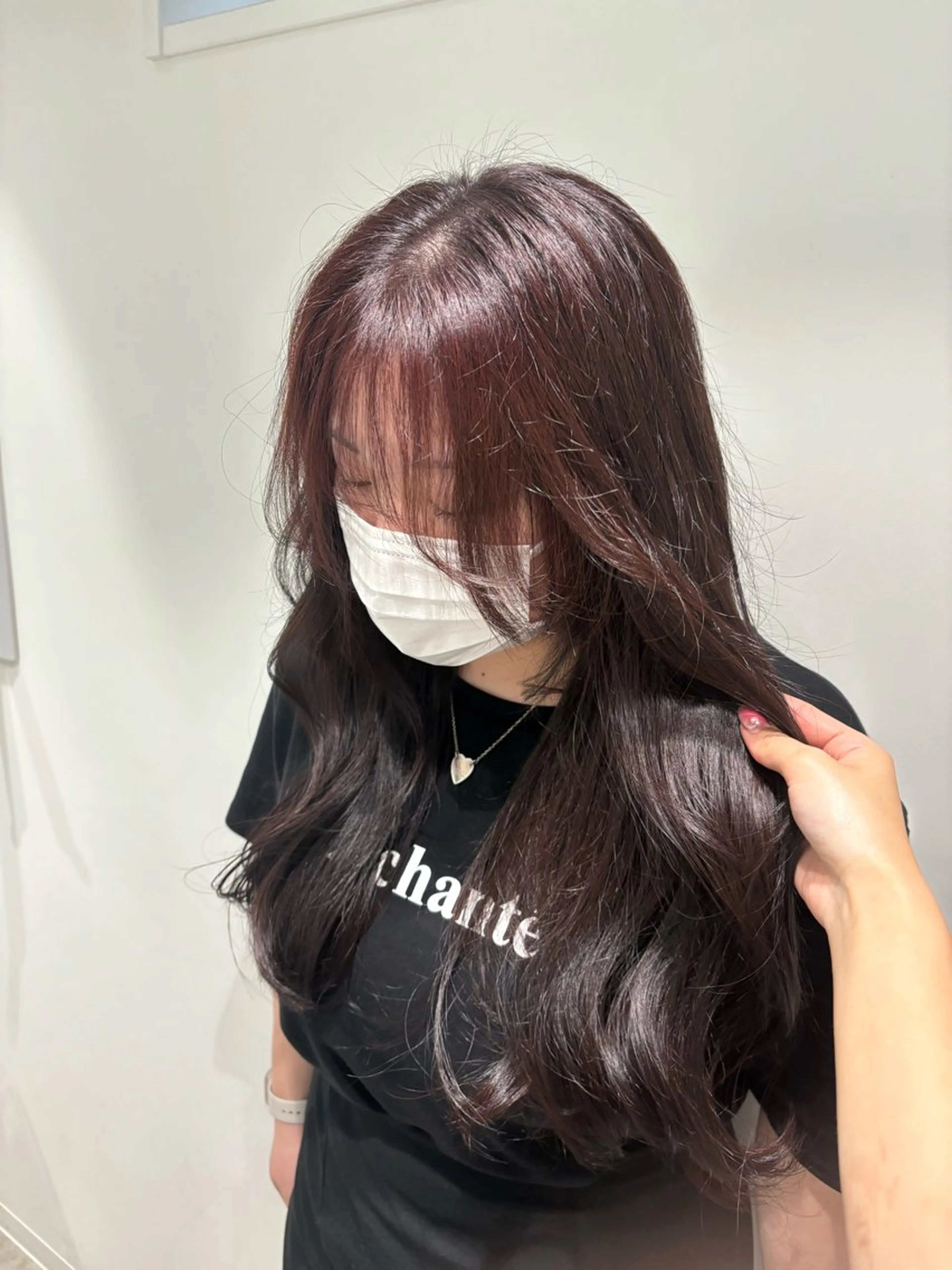 ロング 髪質改善 トリートメント ヘアカラー ヘアセット Yuzu️🫧/艶髪 カラー/韓国ヘアのヘアスタイル