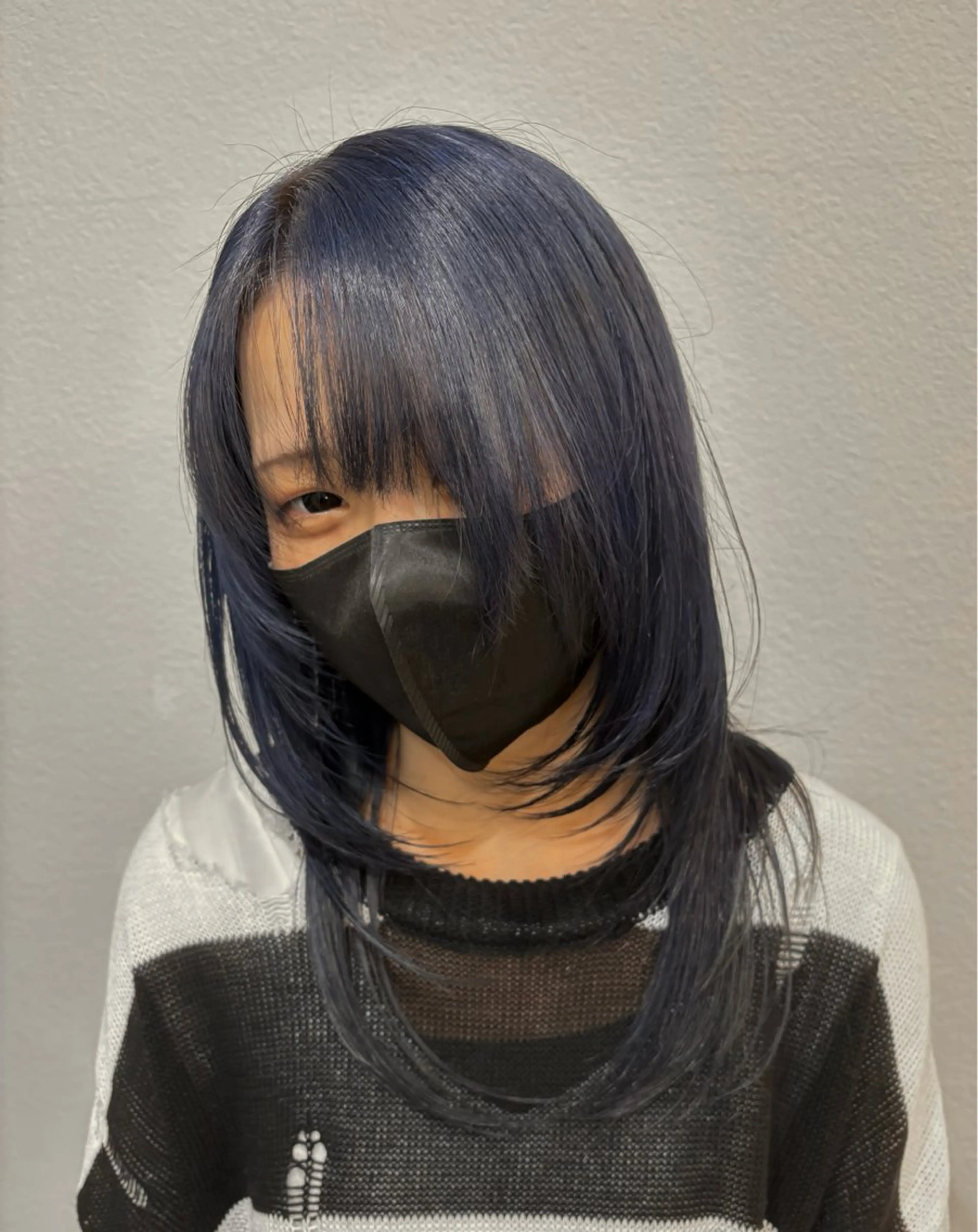 ロング カラー 和夢/メンズカット/ パーマ/ハイトーンのヘアスタイル