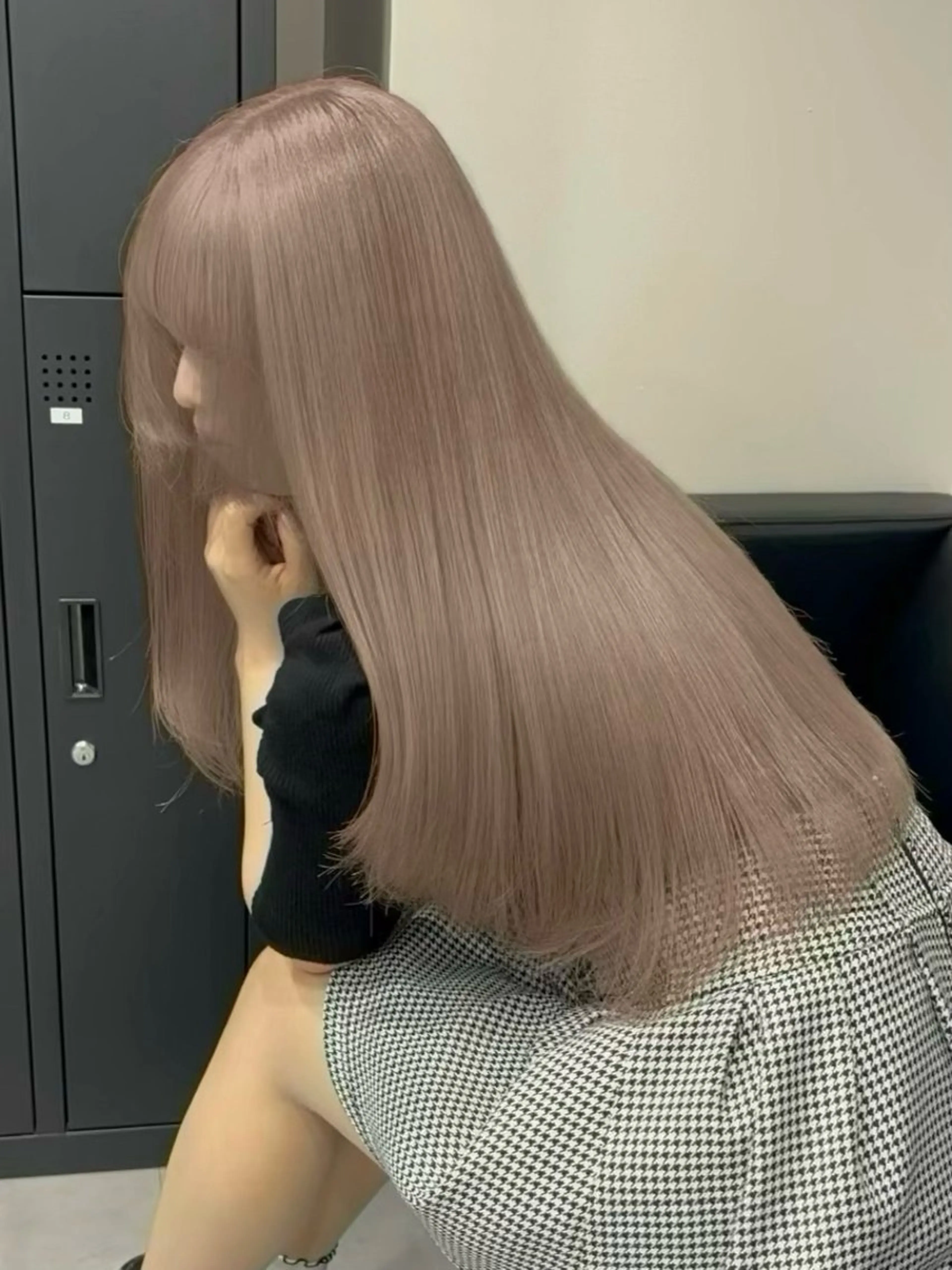 ロング ミルクティー/モテ髪 韓国スタイル/ハルトのヘアスタイル