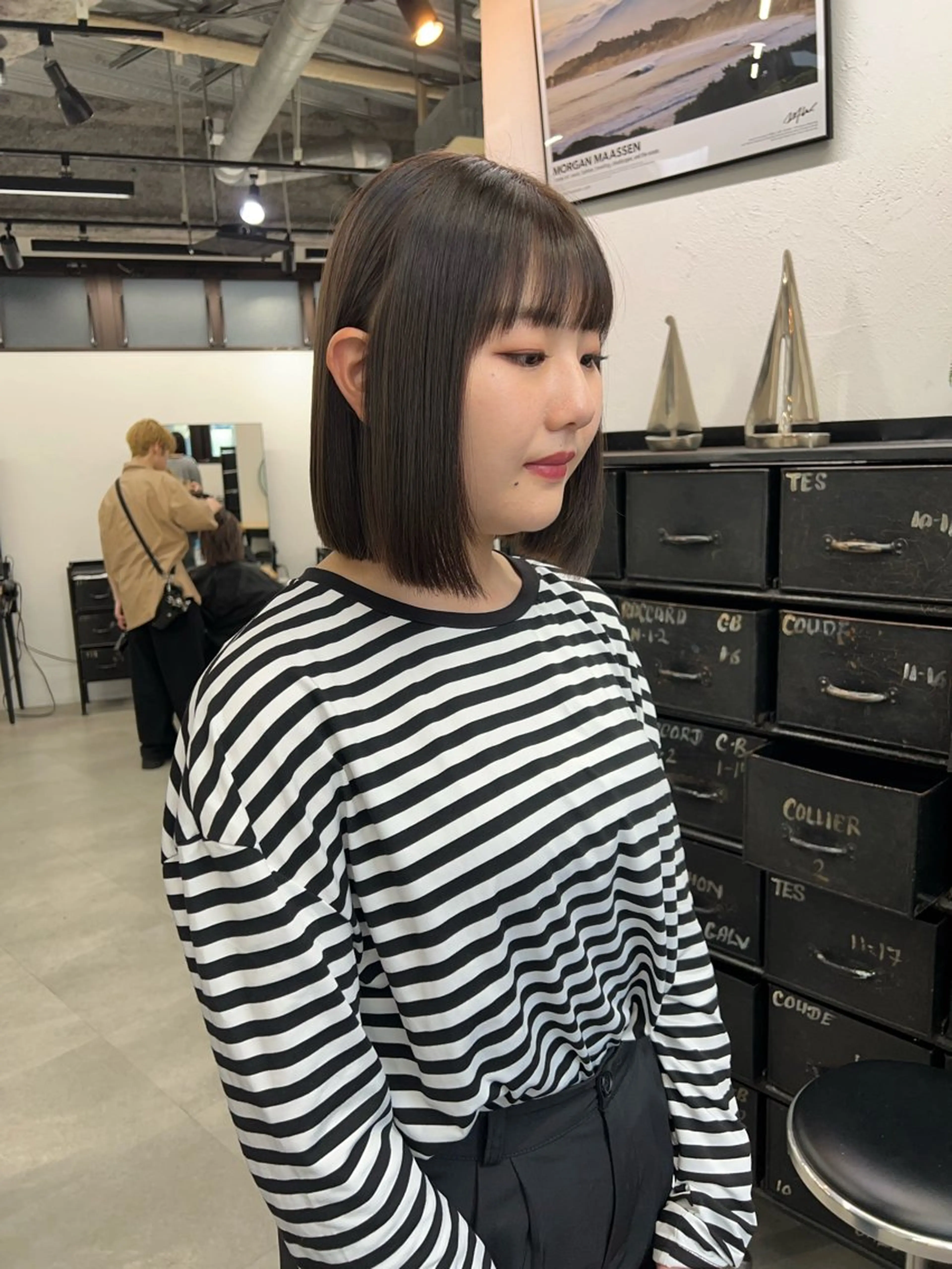 ミディアム 暖色カラー/レイヤー カット☁️MEI☁️のヘアスタイル