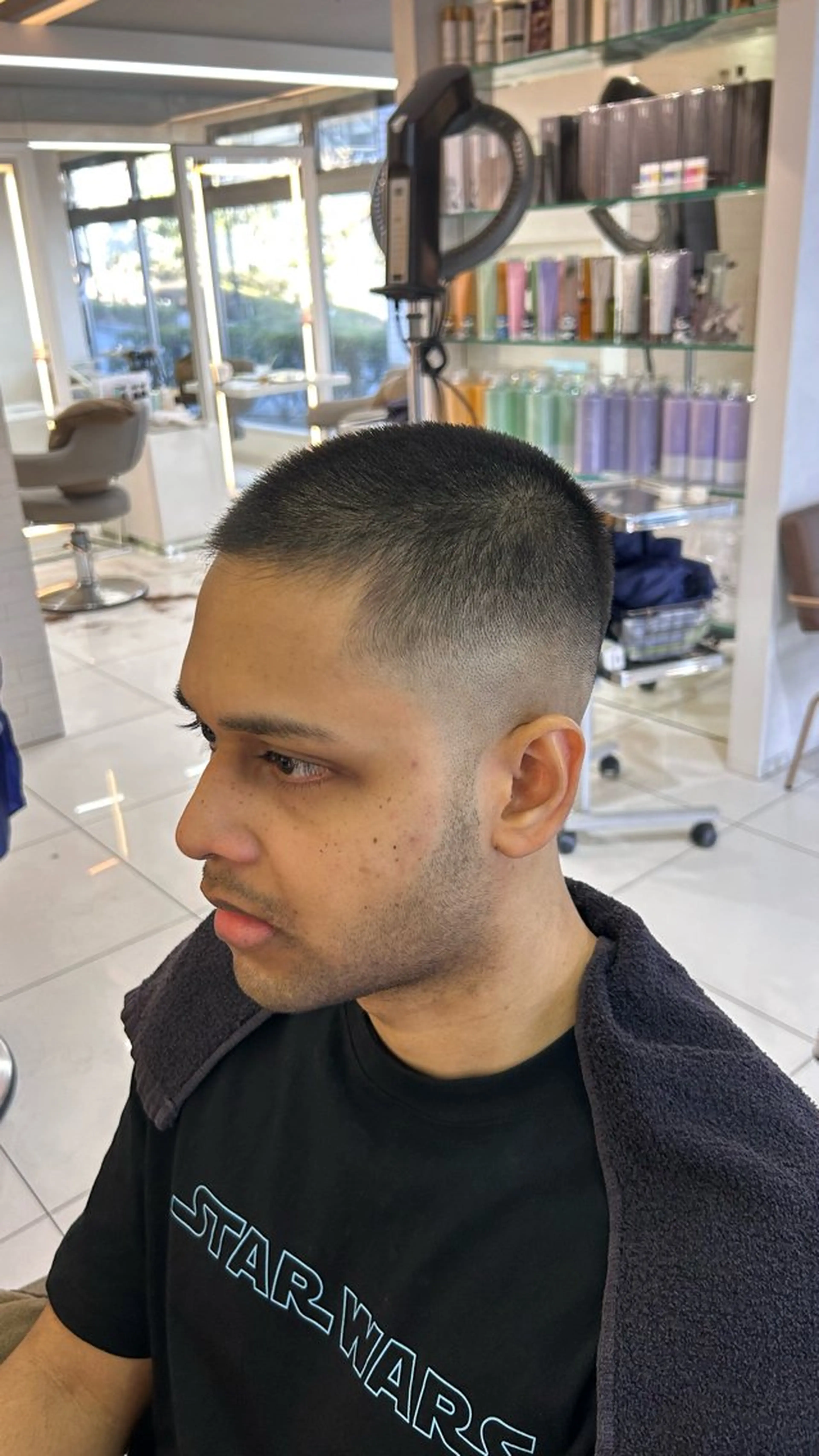 メンズ フェードカット カット コテ巻きパーマ/ 韓国レイヤー/なおのヘアスタイル