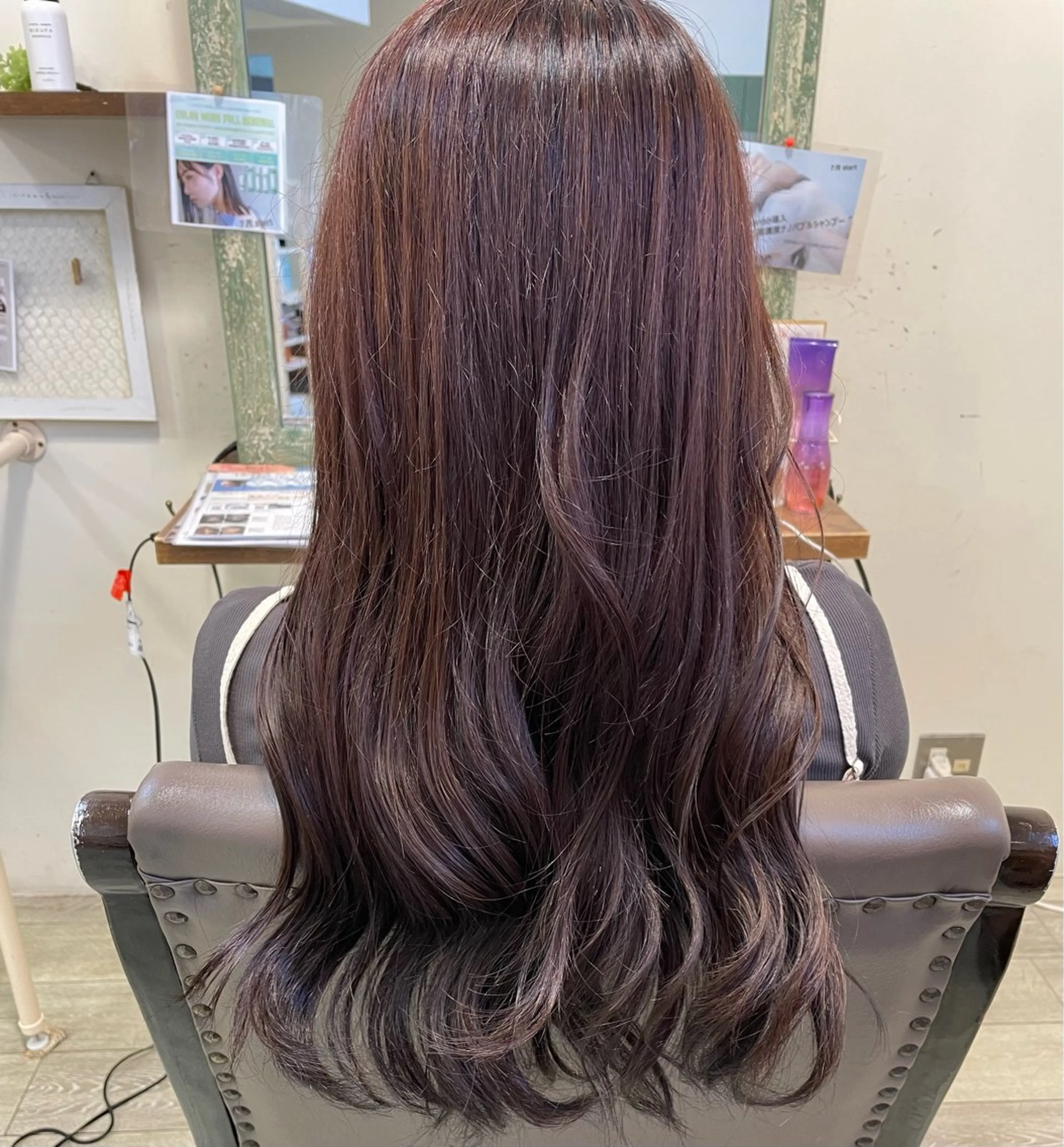 ロング カラー ベージュカラー ピンクカラー ピンクベージュ ヘアカラー 小嶋 咲輝のヘアスタイル