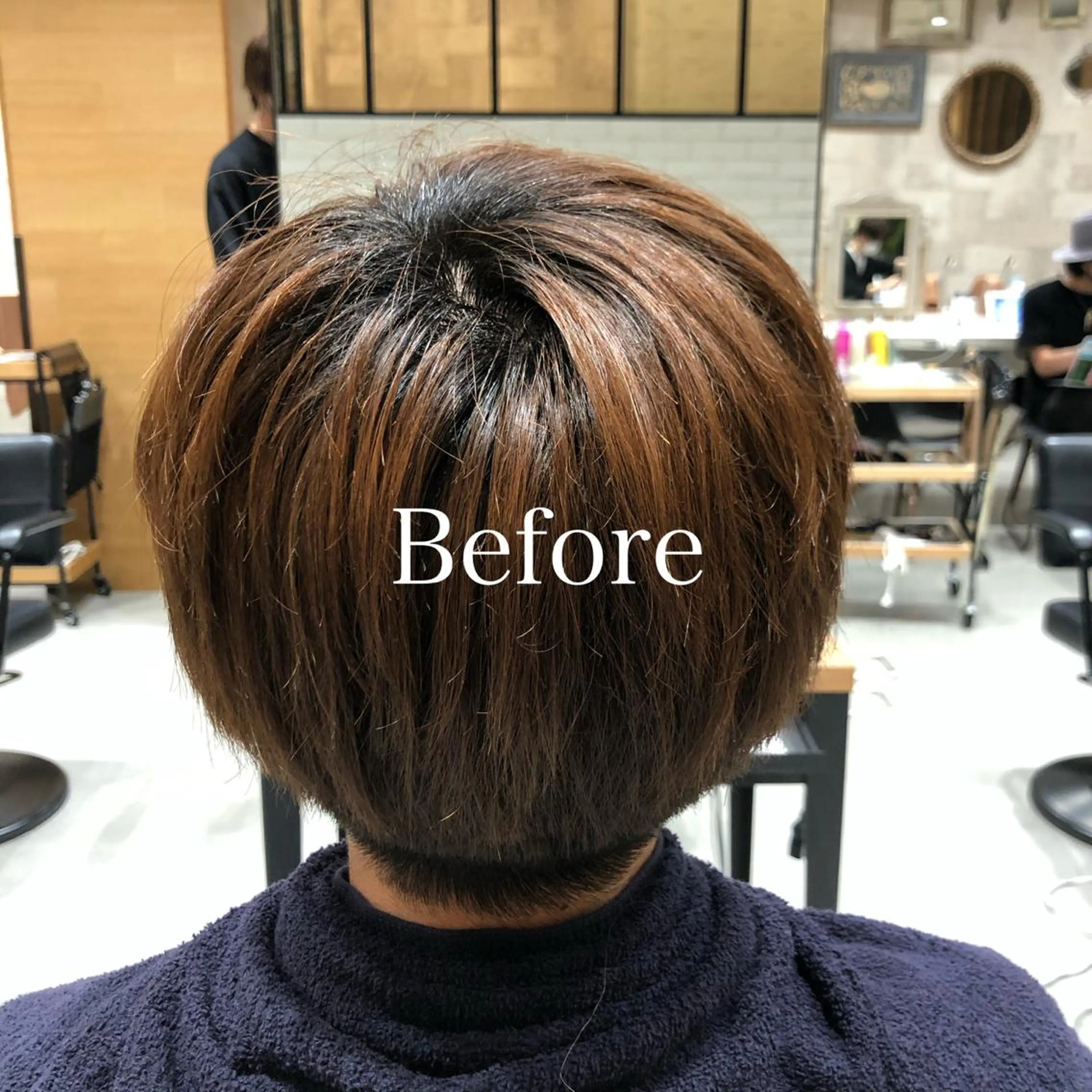 ショート カラー メンズ ブラウンカラー チョコレートブラウン レディースヘア💫 加藤たいが🐯のヘアスタイル