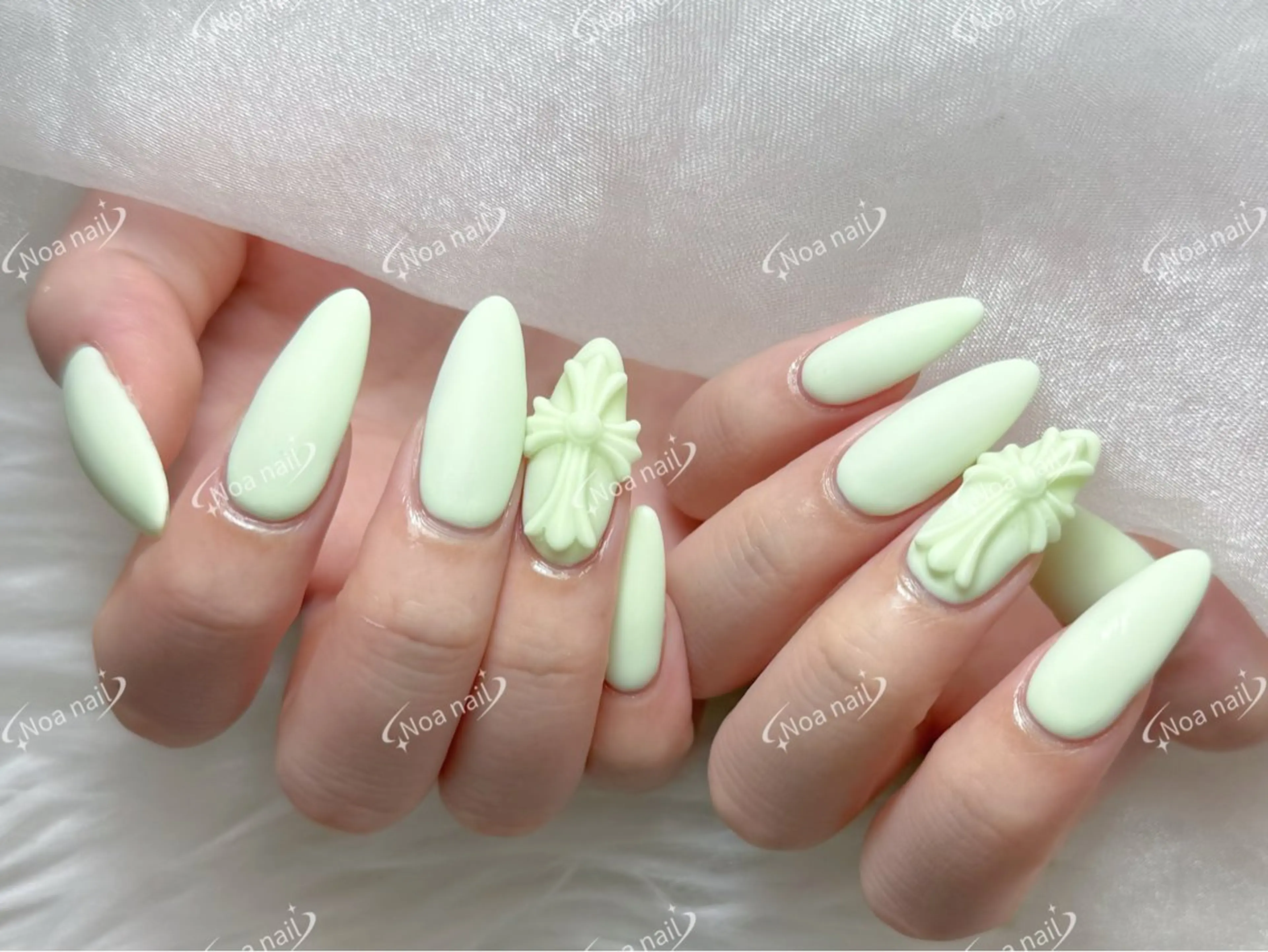 ロング ハンドネイル Noa Nail みつきのネイルデザイン