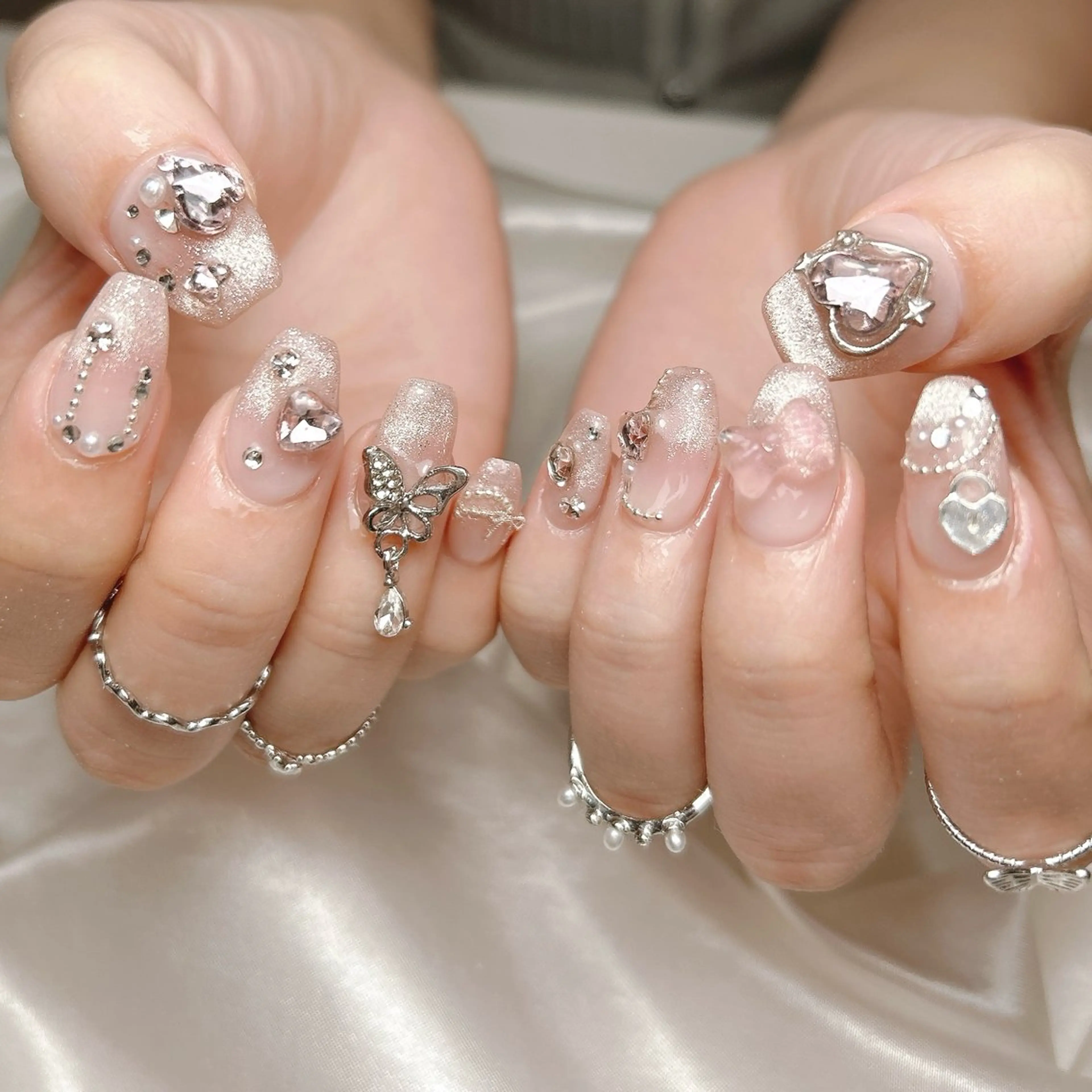 ネイル ピンク ハンドネイル junna 金山.東別院.上前津のネイルデザイン