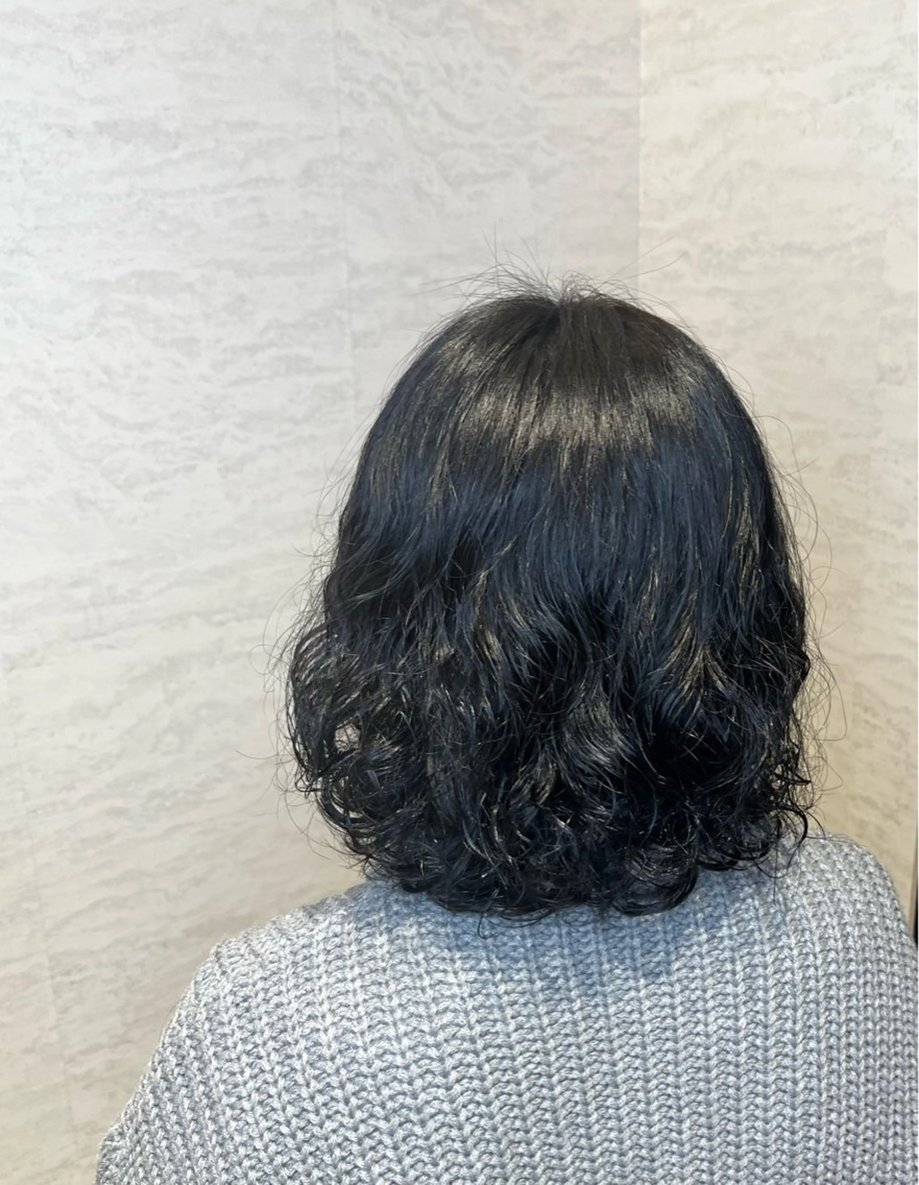 ミディアム パーマ ハシモト アミのヘアスタイル