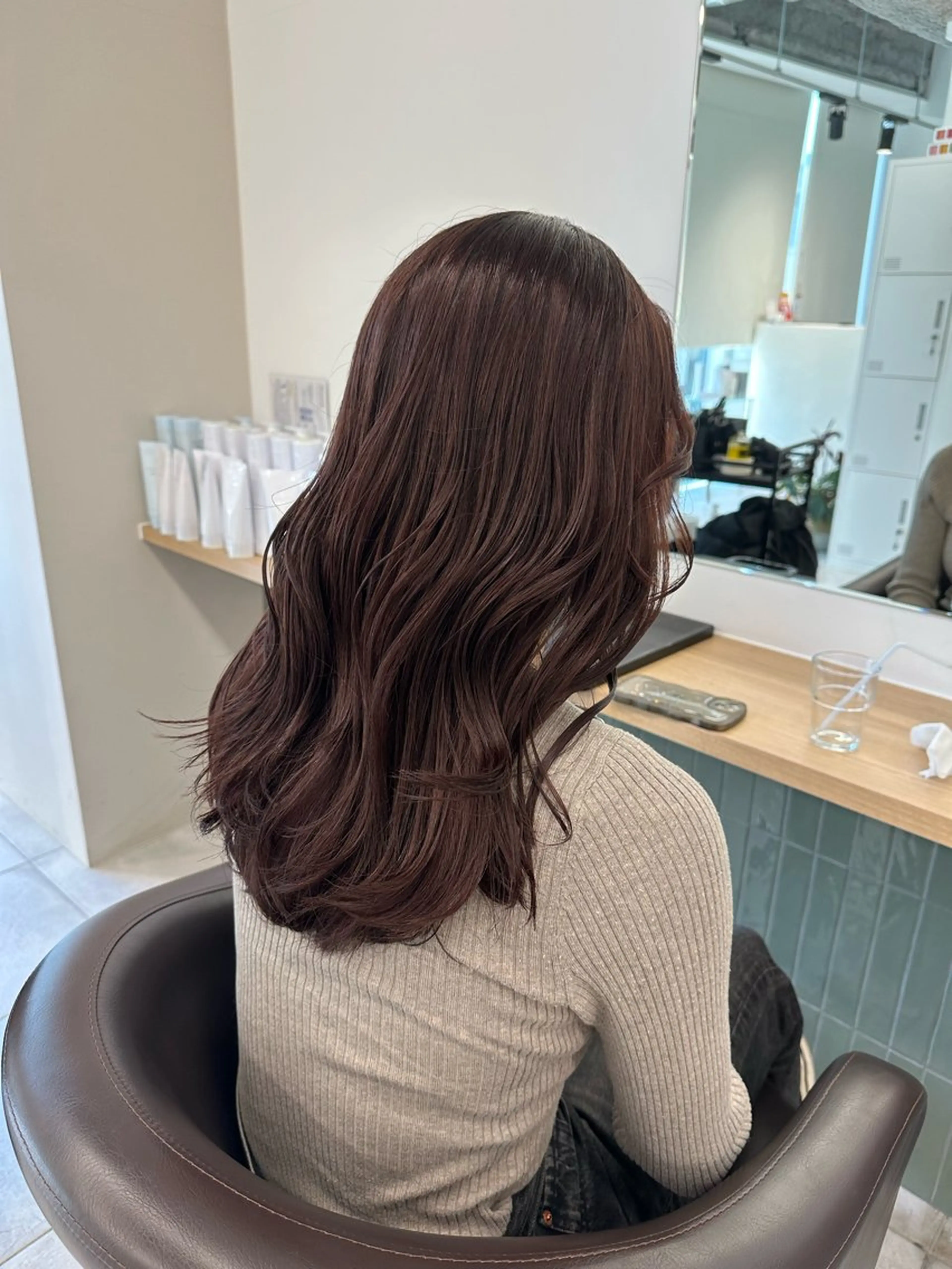 セミロング カラー カット ヘアカラー トリートメント ブリーチなし/レイヤ ー特化🌈Tommyのヘアスタイル