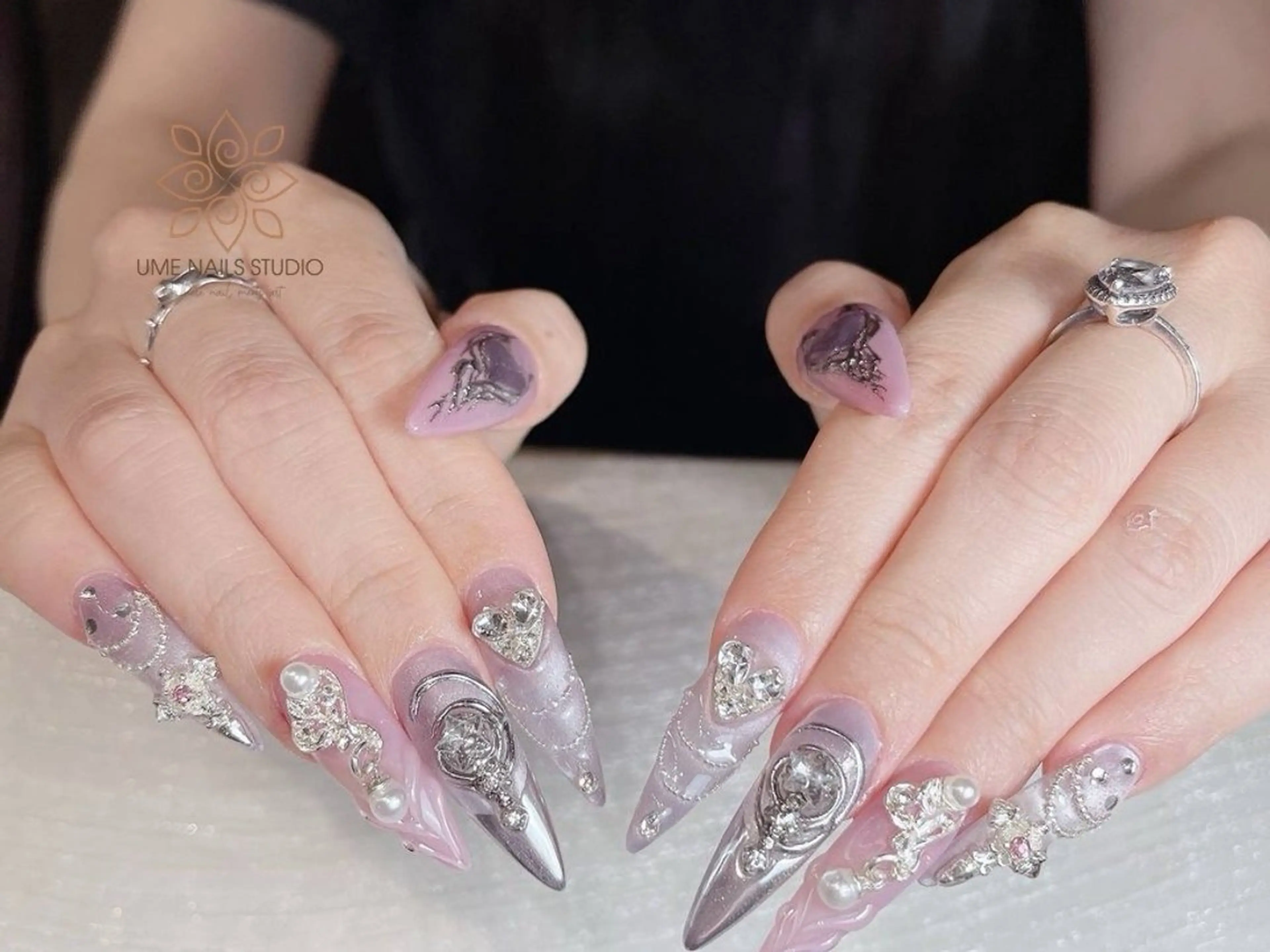 ネイル 持ち込み ハンドネイル Ume Nail Studioのネイルデザイン