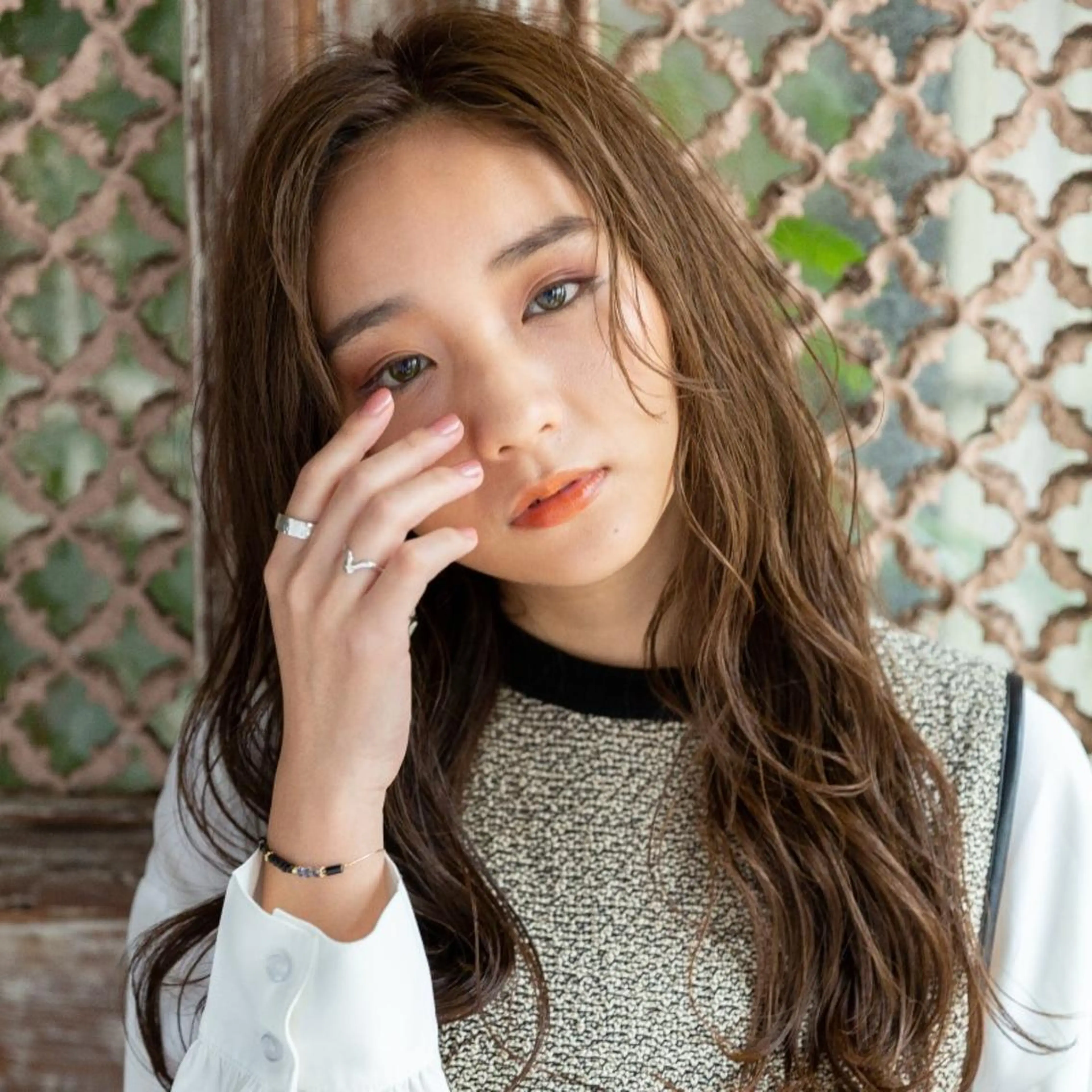 ロング カラー パーマ Ash 店長 木村 和人のヘアスタイル