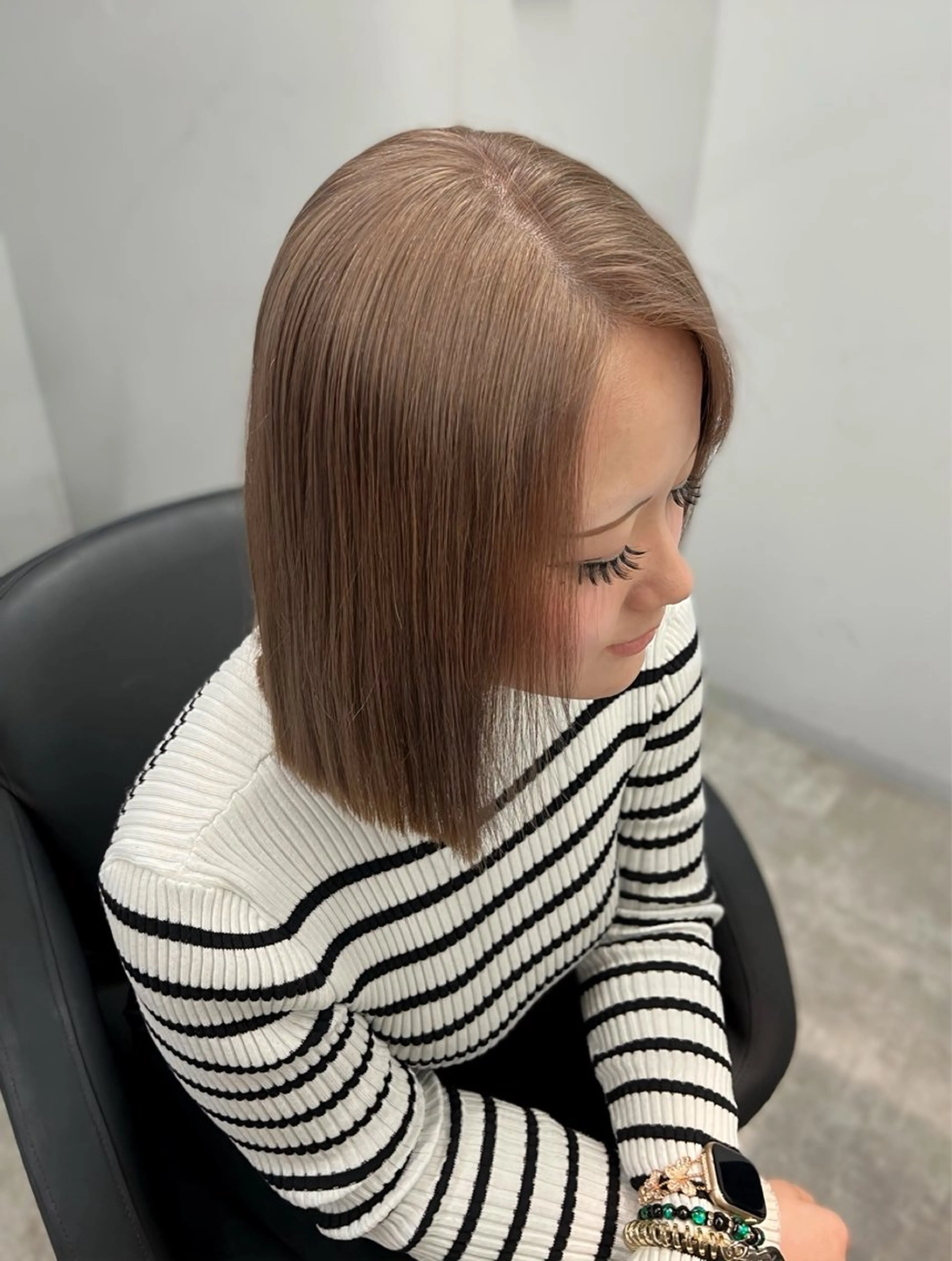 ミディアム ヘアカラー ミルクティー /asumi♡のヘアスタイル